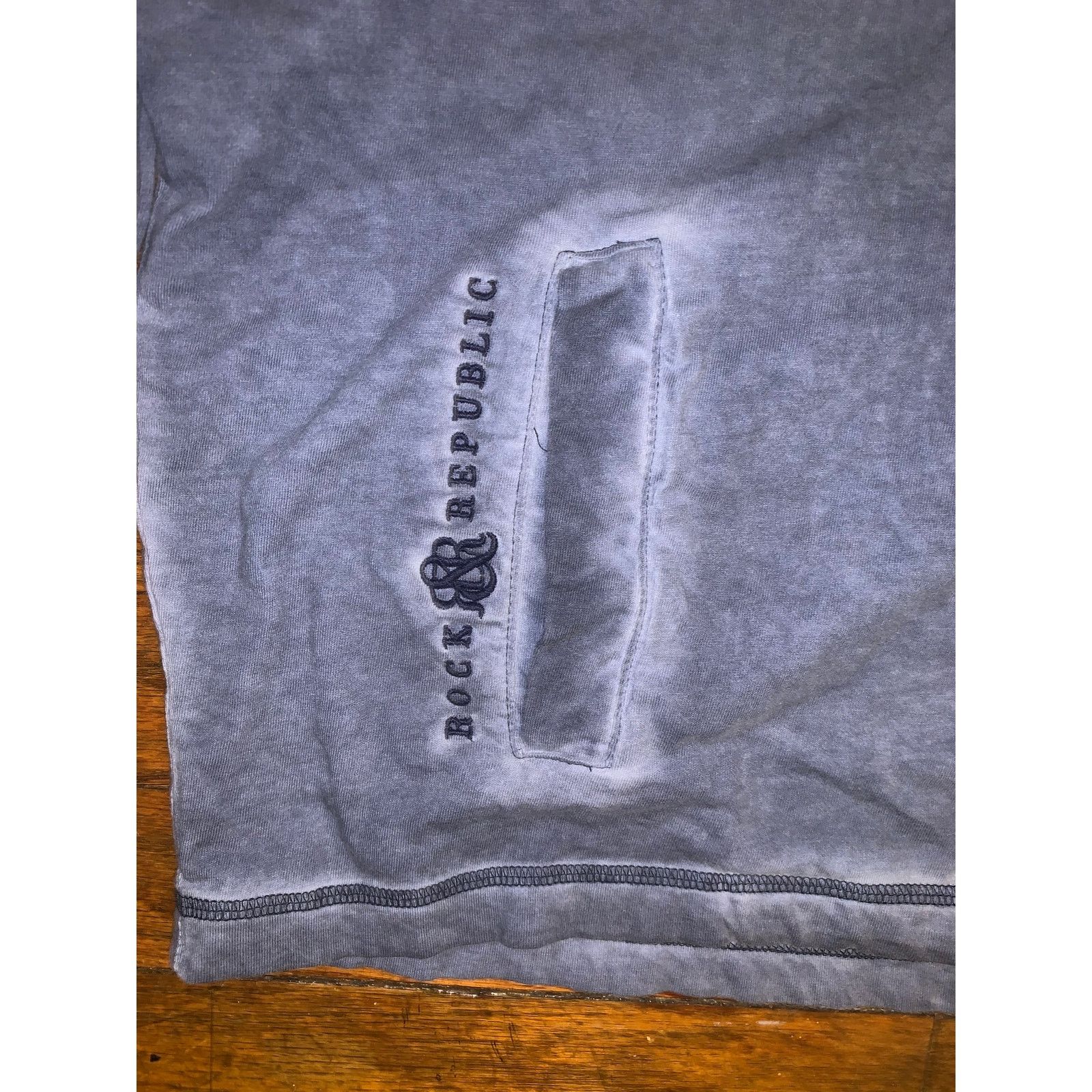 Rock & Republic Rock & Republic Mineral Wash Zip Hoodie Blue Grey XL Size US XL / EU 56 / 4 - 2 Thumbnail