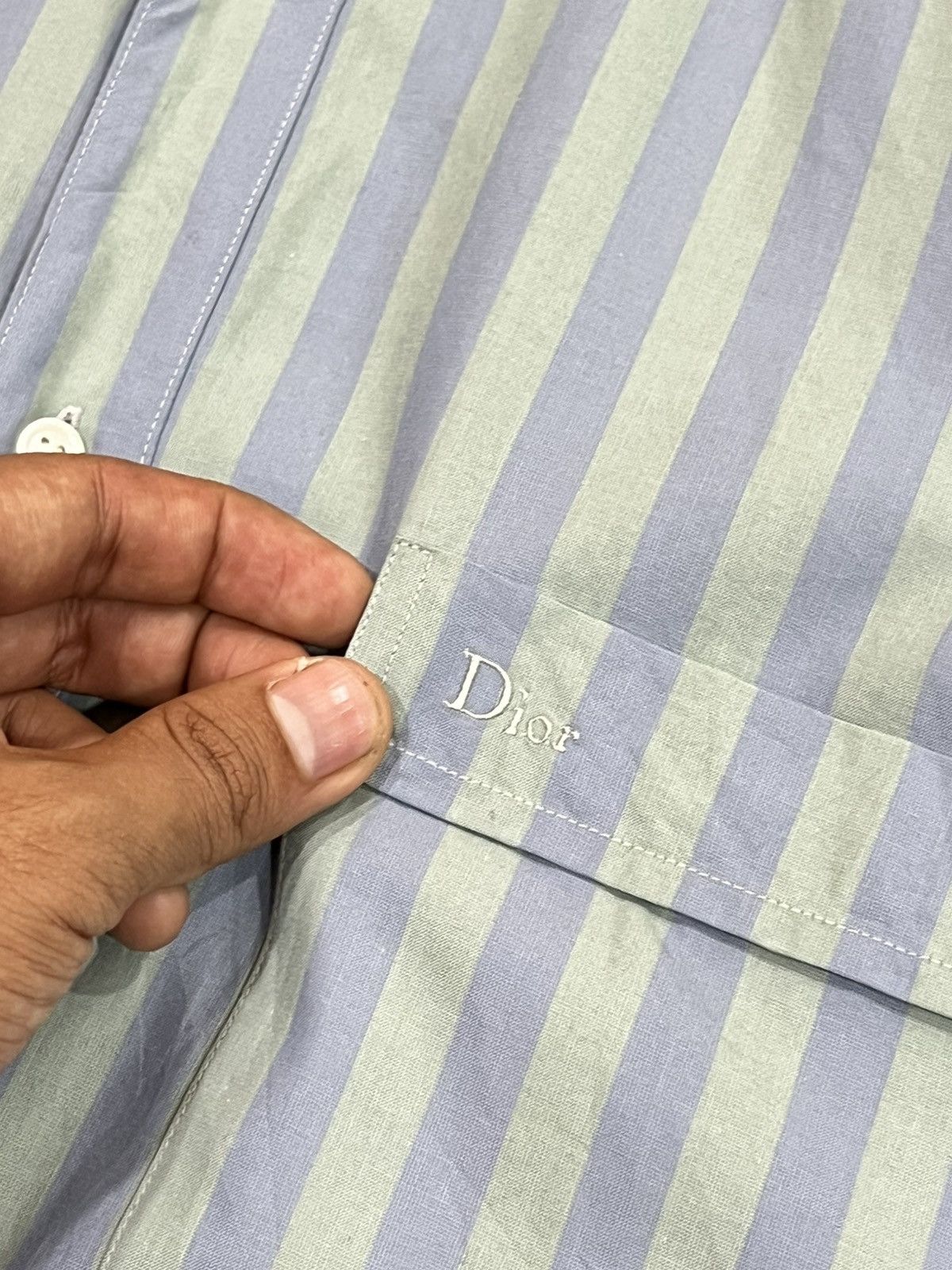 Christian Dior Monsieur Vtg Christian Dior Monsieur Stripes Shirt Size US M / EU 48-50 / 2 - 3 Thumbnail