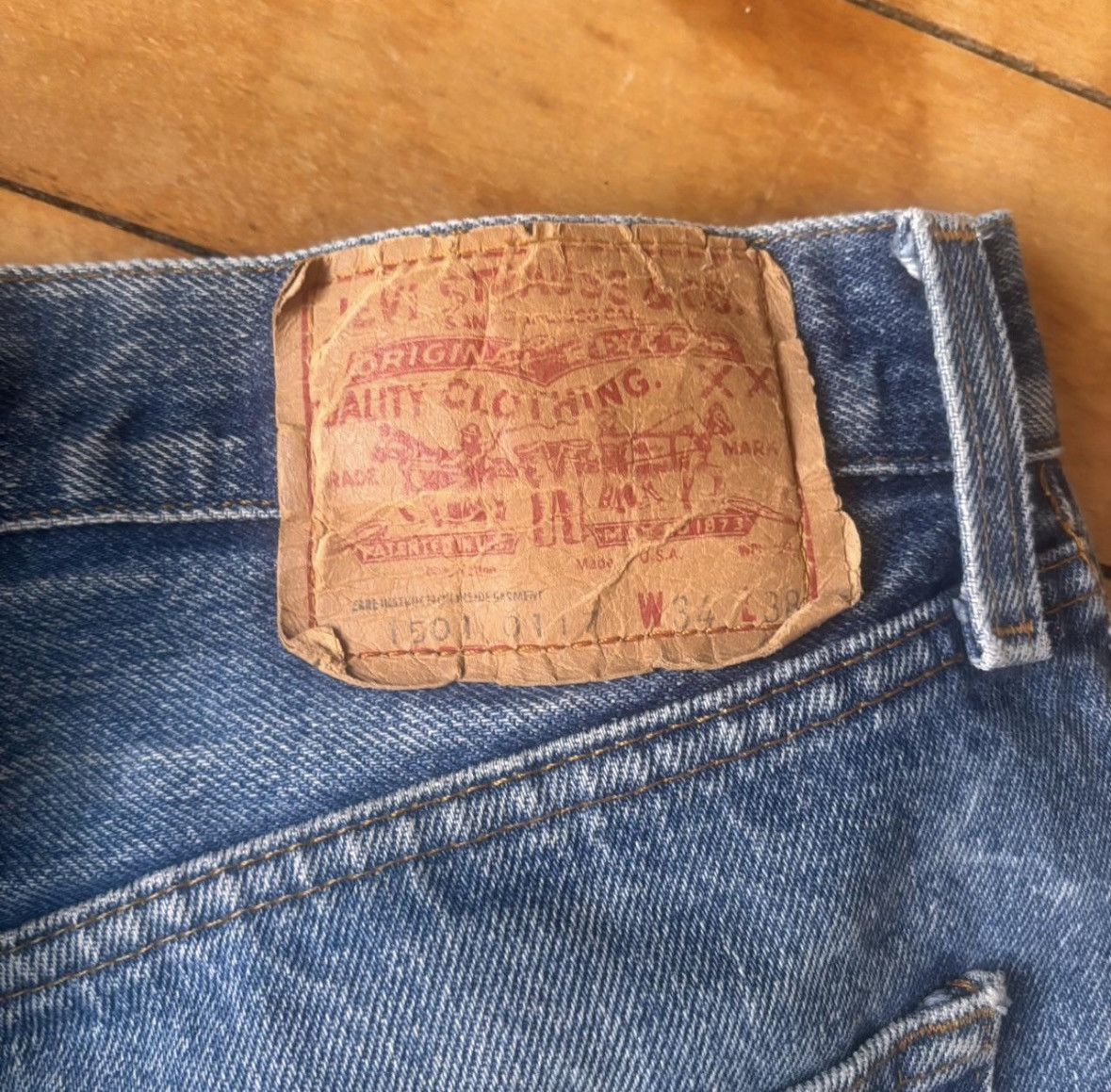 Levi's Vintage USA made Levi's 501 blue jeans Size US 27 - 2 Thumbnail