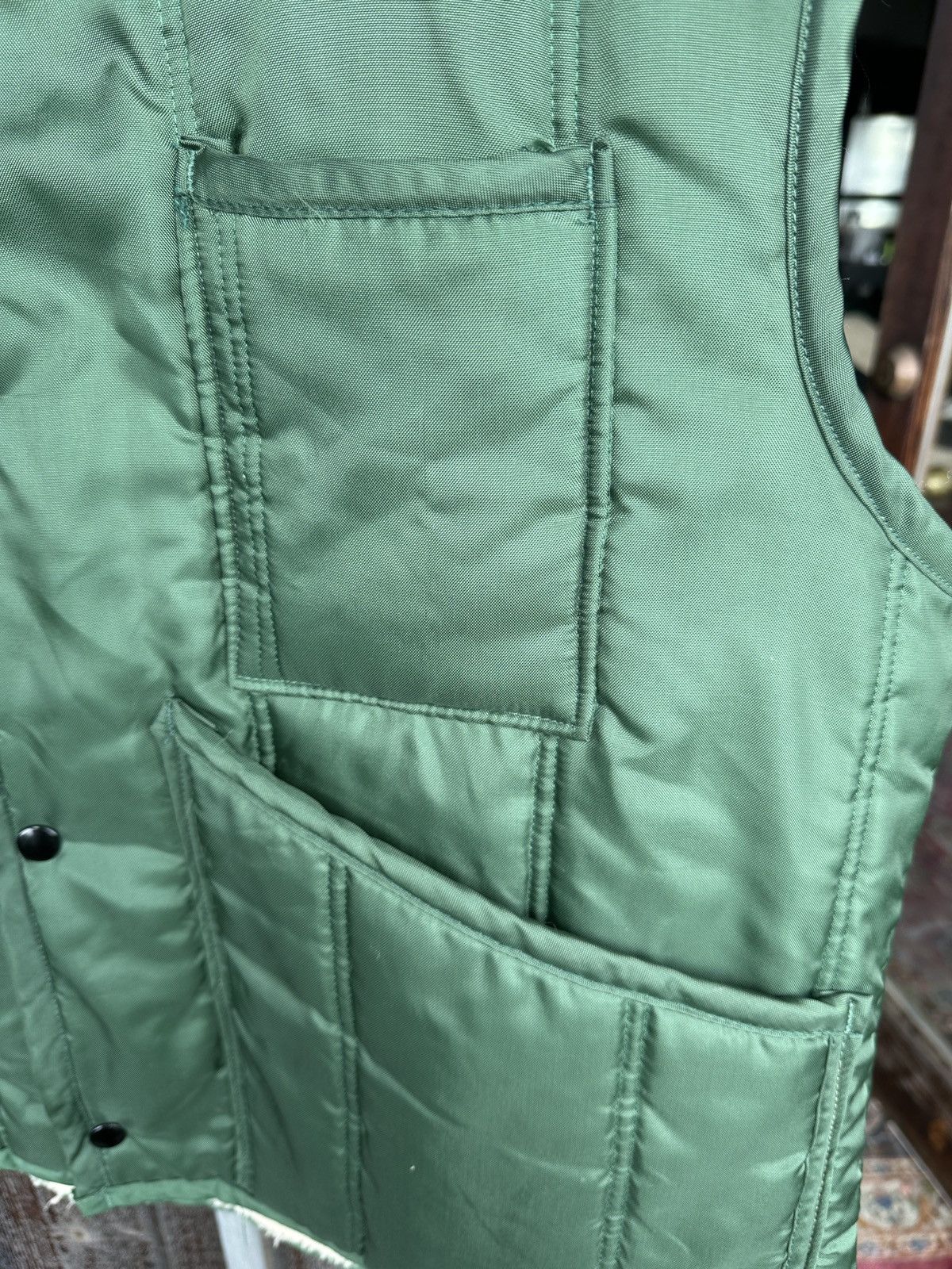 Vintage 1970s vintage Green Padded Vest made in USA Size US L / EU 52-54 / 3 - 4 Thumbnail