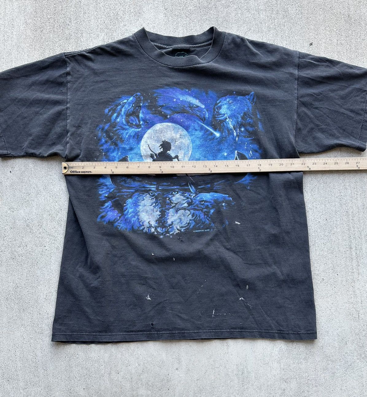 Habitat × Vintage Vintage Animal Tee Shirt Habitat Indian Native Eagle USA Size US XL / EU 56 / 4 - 8 Thumbnail