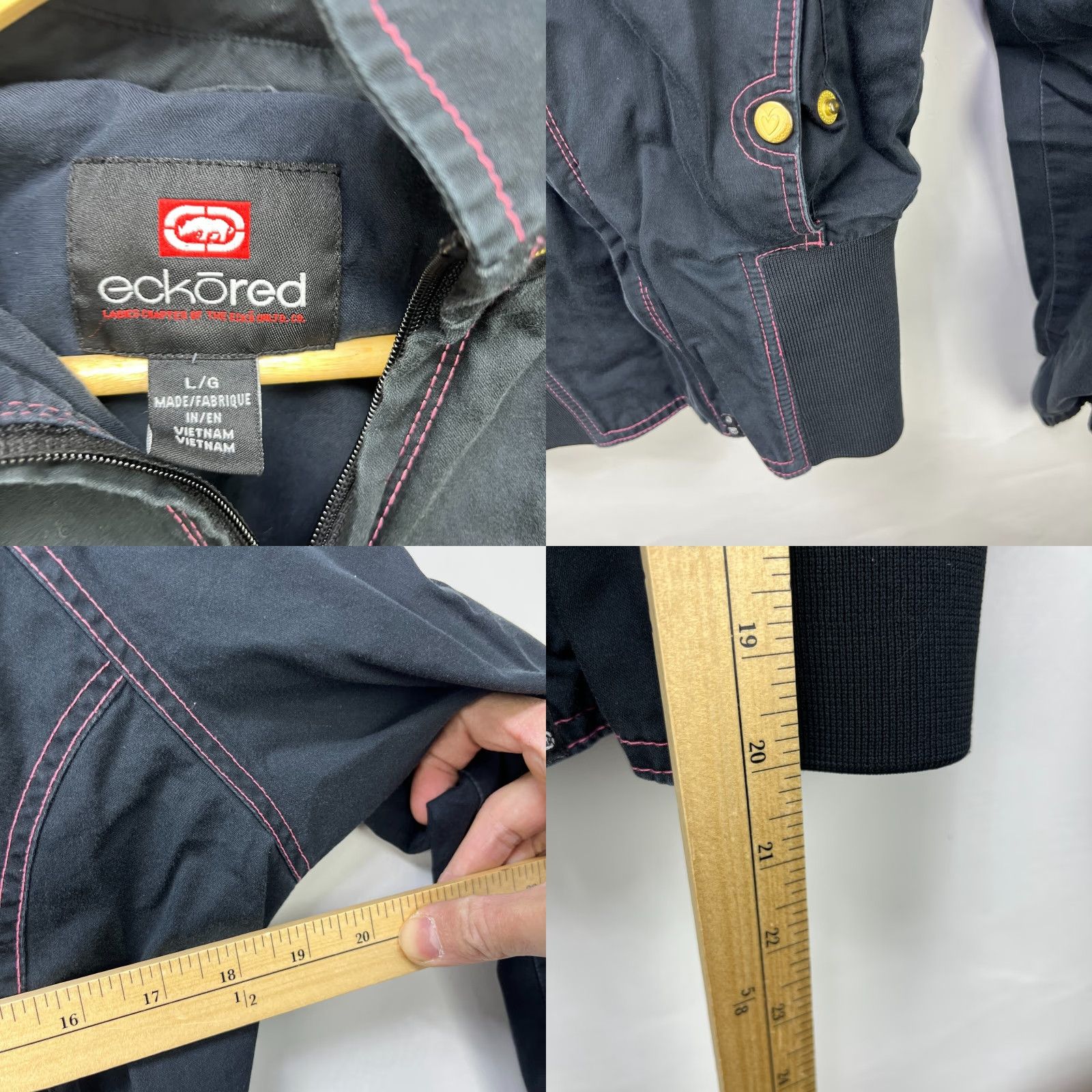 Vintage VINTAGE Ecko Red Jacket Women L Red Hip Hop Basic Jacket Tracksuit Size L Size L / US 10 / IT 46 - 8 Thumbnail