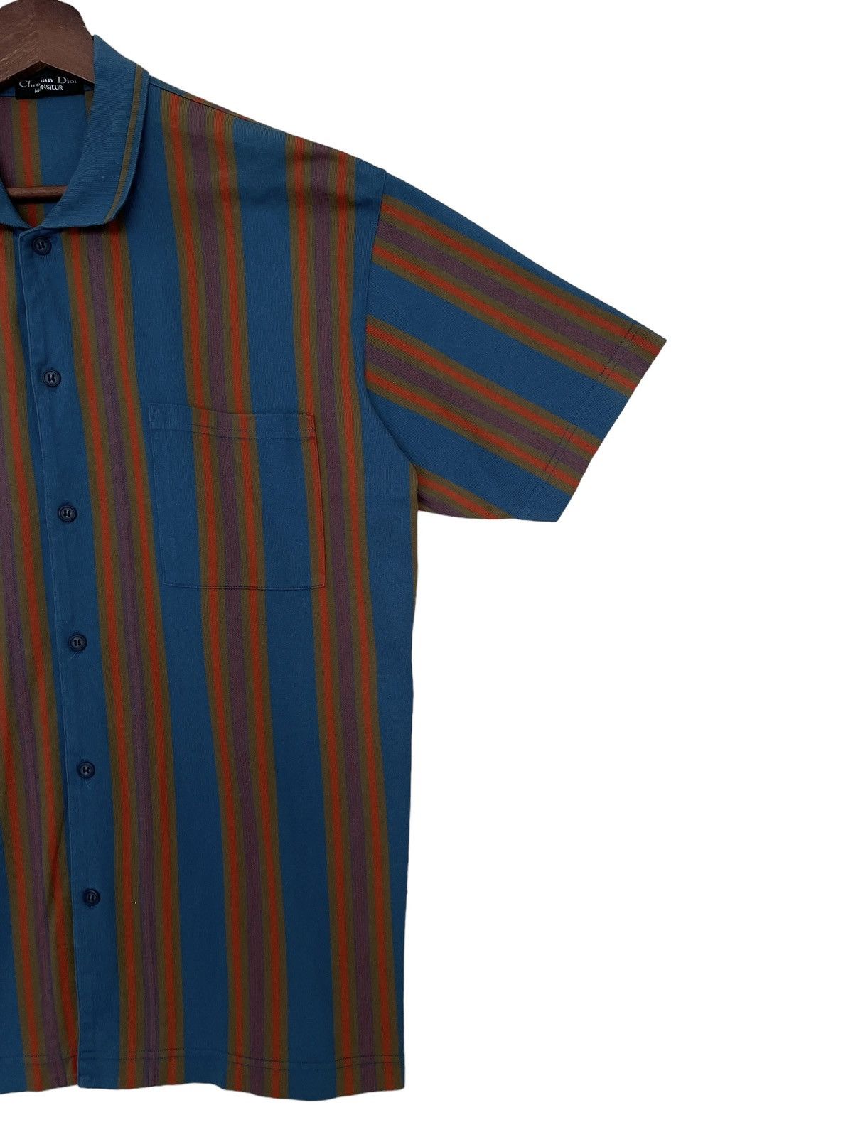 Christian Dior Monsieur × Vintage Vintage Brand Christion Dior Striped Shirt 1990s Size US L / EU 52-54 / 3 - 4 Thumbnail
