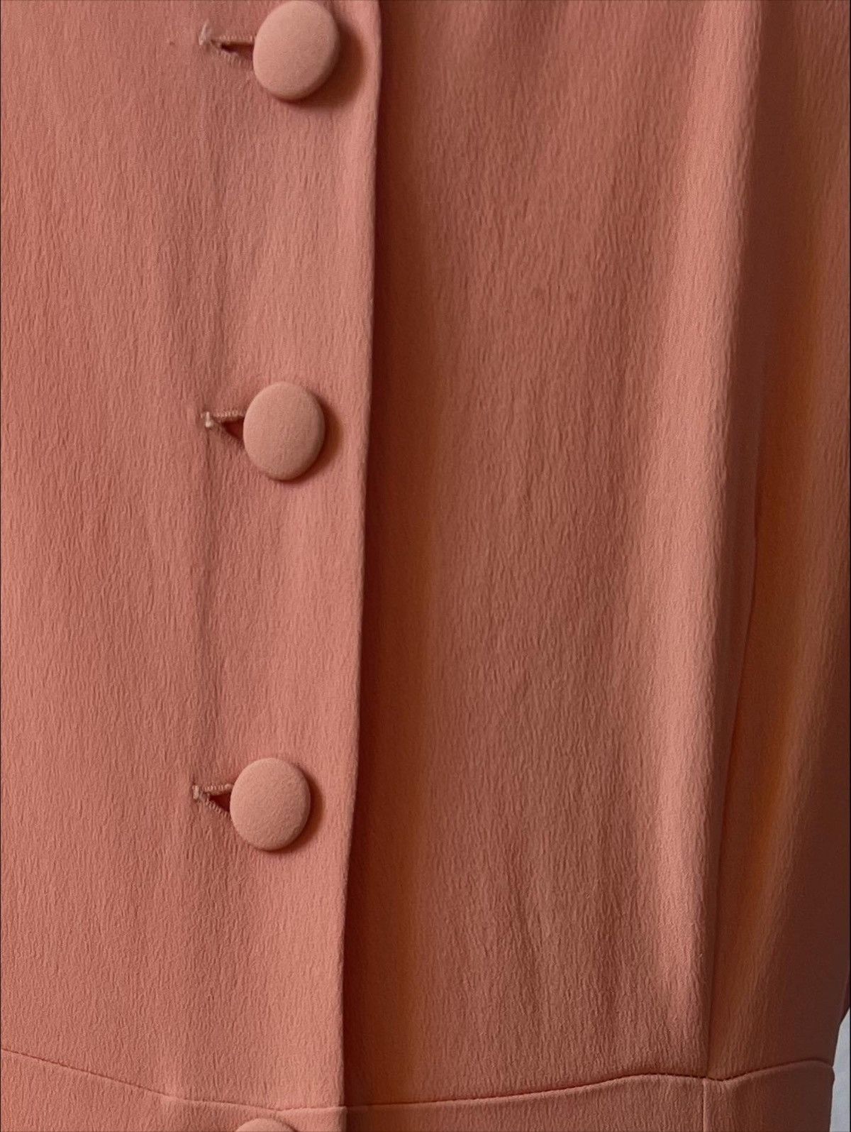 Moschino 1990s Franco Moschino Couture maxi dress gown peach silk Size S / US 4 / IT 40 - 12 Thumbnail