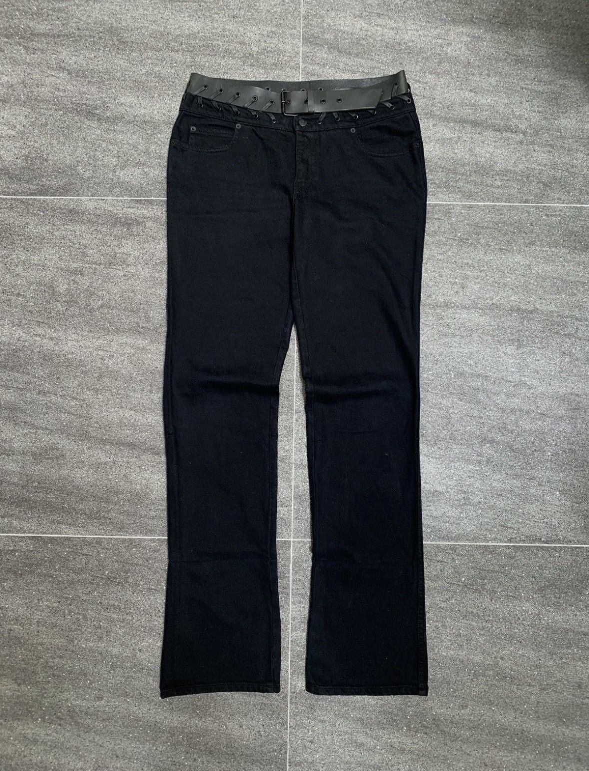 Alexander McQueen 2000’s Belted denim Size US 30 / EU 46 - 2 Thumbnail