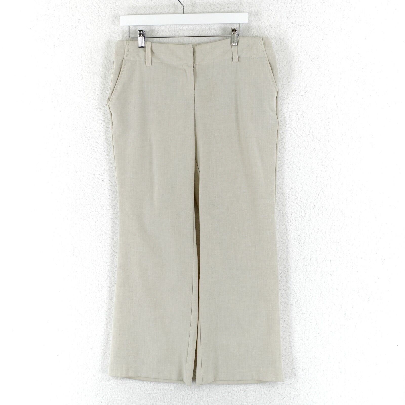 Other New York & Company Stretch Cream Mid Rise Size 12 Polyester Size 34" / US 12 / IT 48 - 1 Thumbnail