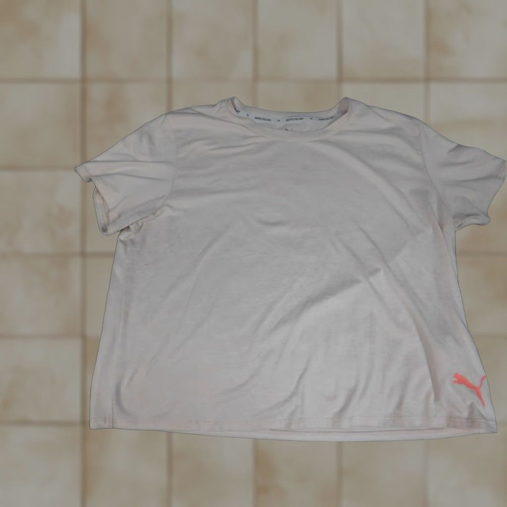 Puma PUMA Womens Shirt XL Pink Pullover Short Sleeve Crew Neck Stretch 100% Cotton Casual T-Shirt Regular Womens Size XL / US 12-14 / IT 48-50 - 1 Thumbnail