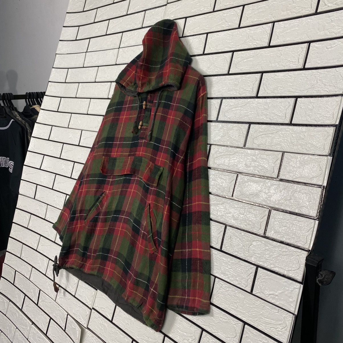 Hysteric Glamour 📌Vintage Half Button Baja Jacket Hoodie Tartan Design Size US M / EU 48-50 / 2 - 3 Thumbnail