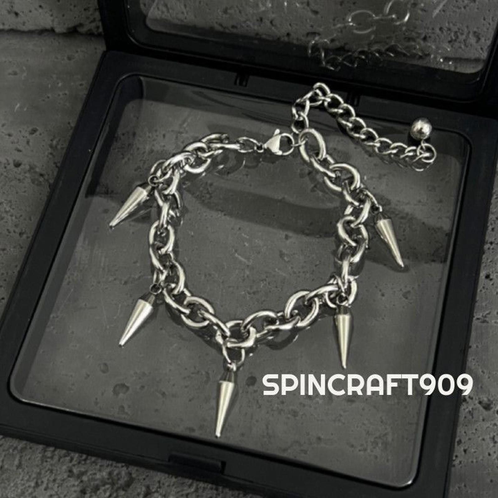 Jewelry Spiked Chain Bracelet Size ONE SIZE - 6 Thumbnail
