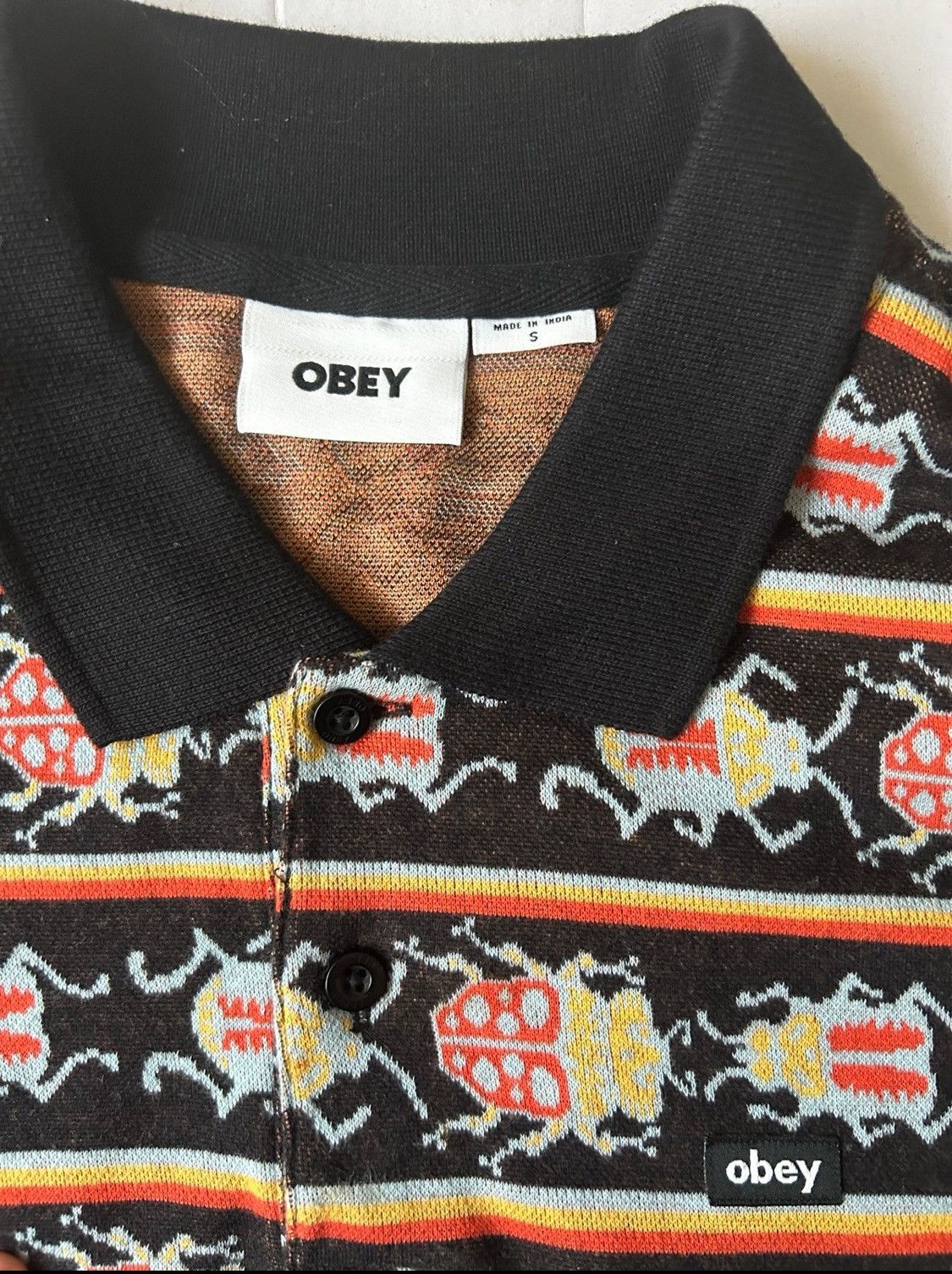Obey OBEY Bugs Polo Shirt Size US S / EU 44-46 / 1 - 3 Thumbnail