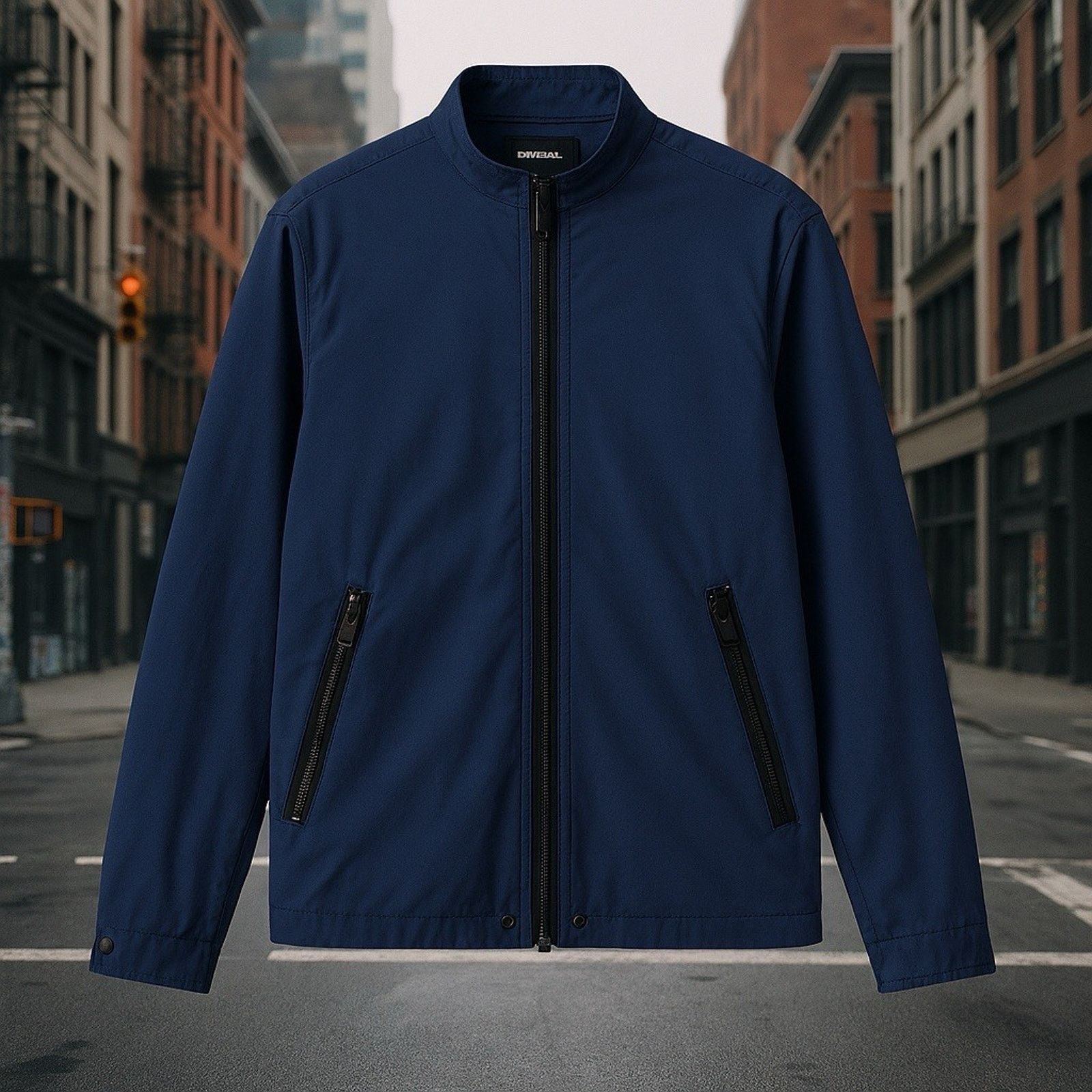 Diesel Diesel Zip Track Jacket XL Navy Minimalist Streetwear Size US XL / EU 56 / 4 - 1 Thumbnail