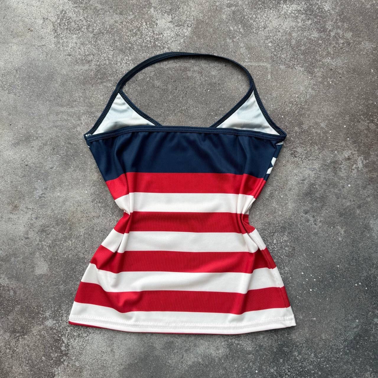 20471120 × Vintage US Flag Super Sexy Y2K Glamour Rave Opium Vintage Tank Top Size S / US 4 / IT 40 - 8 Thumbnail