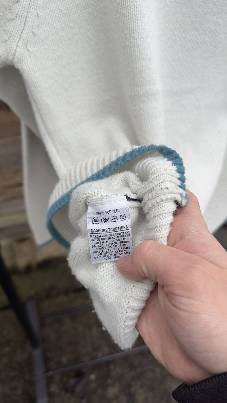 Billabong Billabong Skate Knit Pullover Jumper Sweater White Acrylic Size US M / EU 48-50 / 2 - 7 Thumbnail