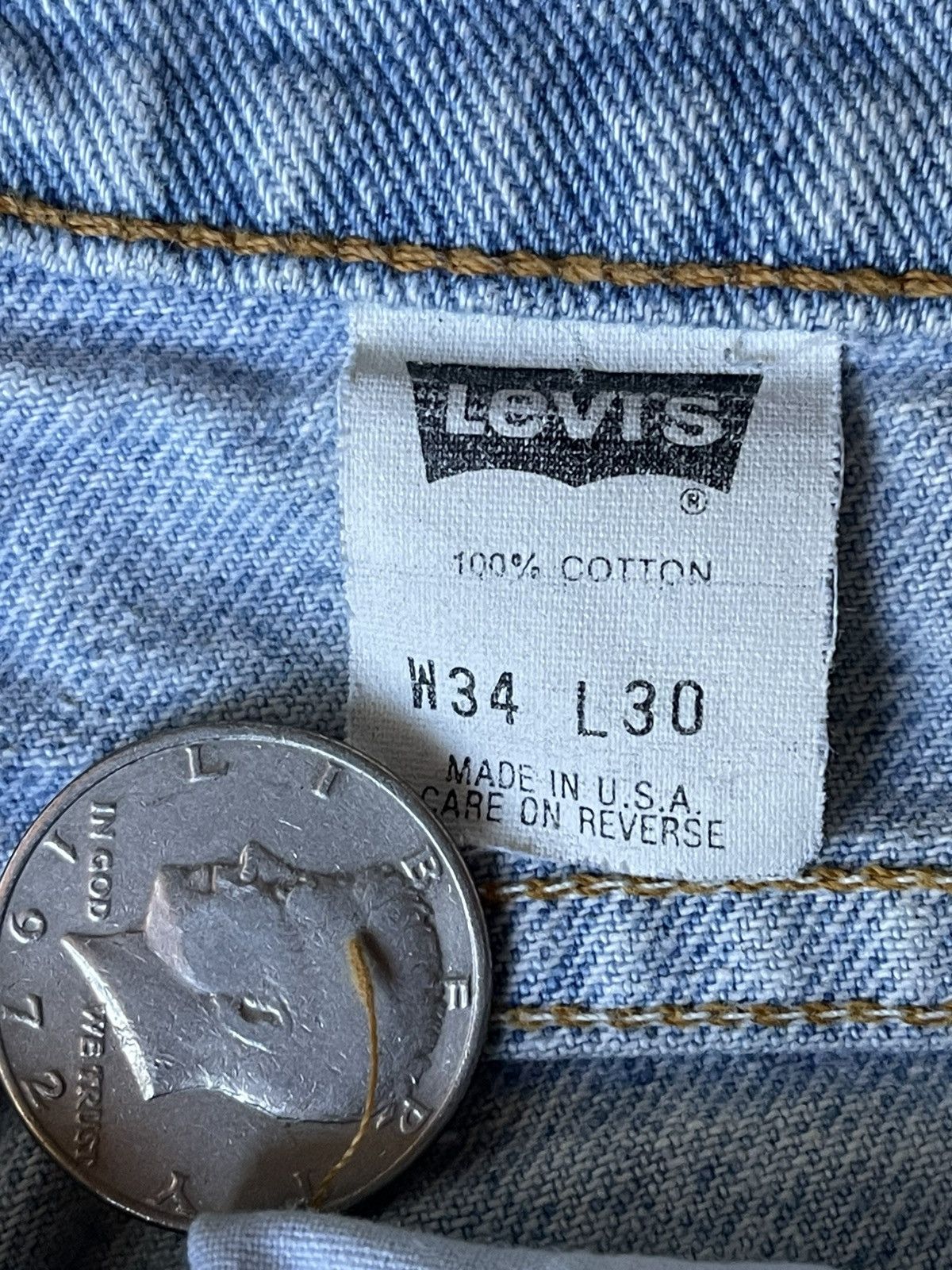 Levi's Vintage Levis 550s Made In USA Denim Size US 34 / EU 50 - 4 Thumbnail