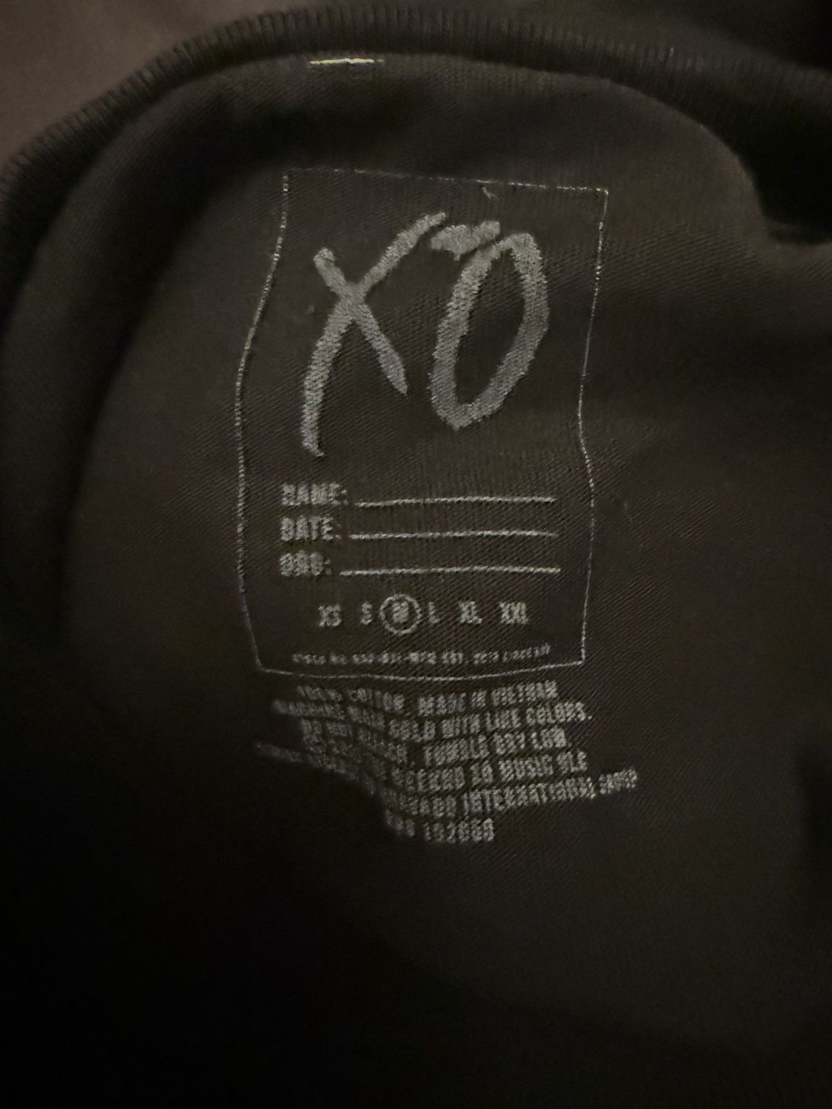 XO PSG x XO The Weeknd T-Shirt Black Size Medium Size US M / EU 48-50 / 2 - 3 Thumbnail