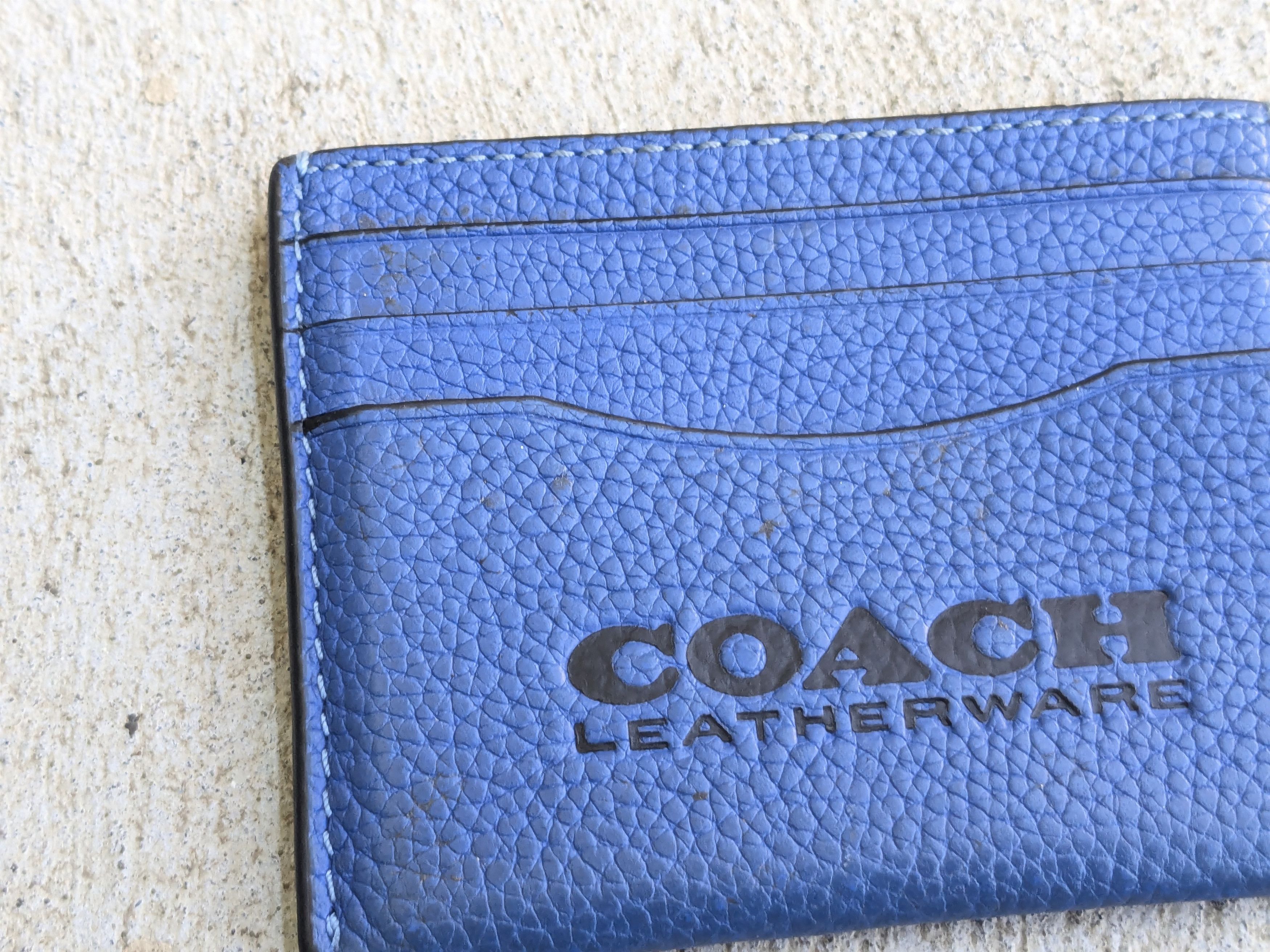 Coach × Vintage Coach Cardholder Wallet Blue Black Size ONE SIZE - 2 Thumbnail
