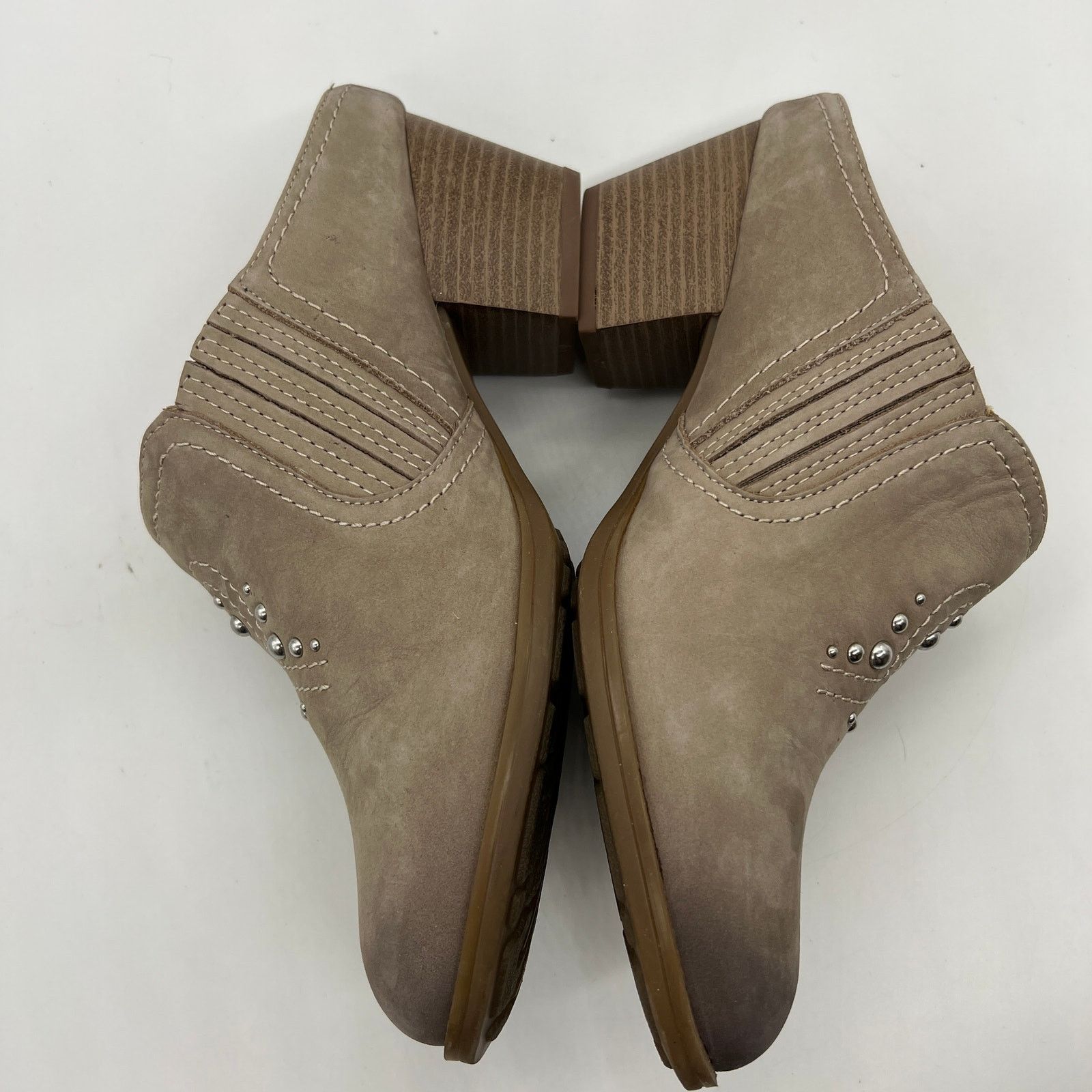 SKECHERS Earth Women's Size 9D Taupe Mules Nubuck Western Detailed Size US 9 / IT 39 - 7 Thumbnail