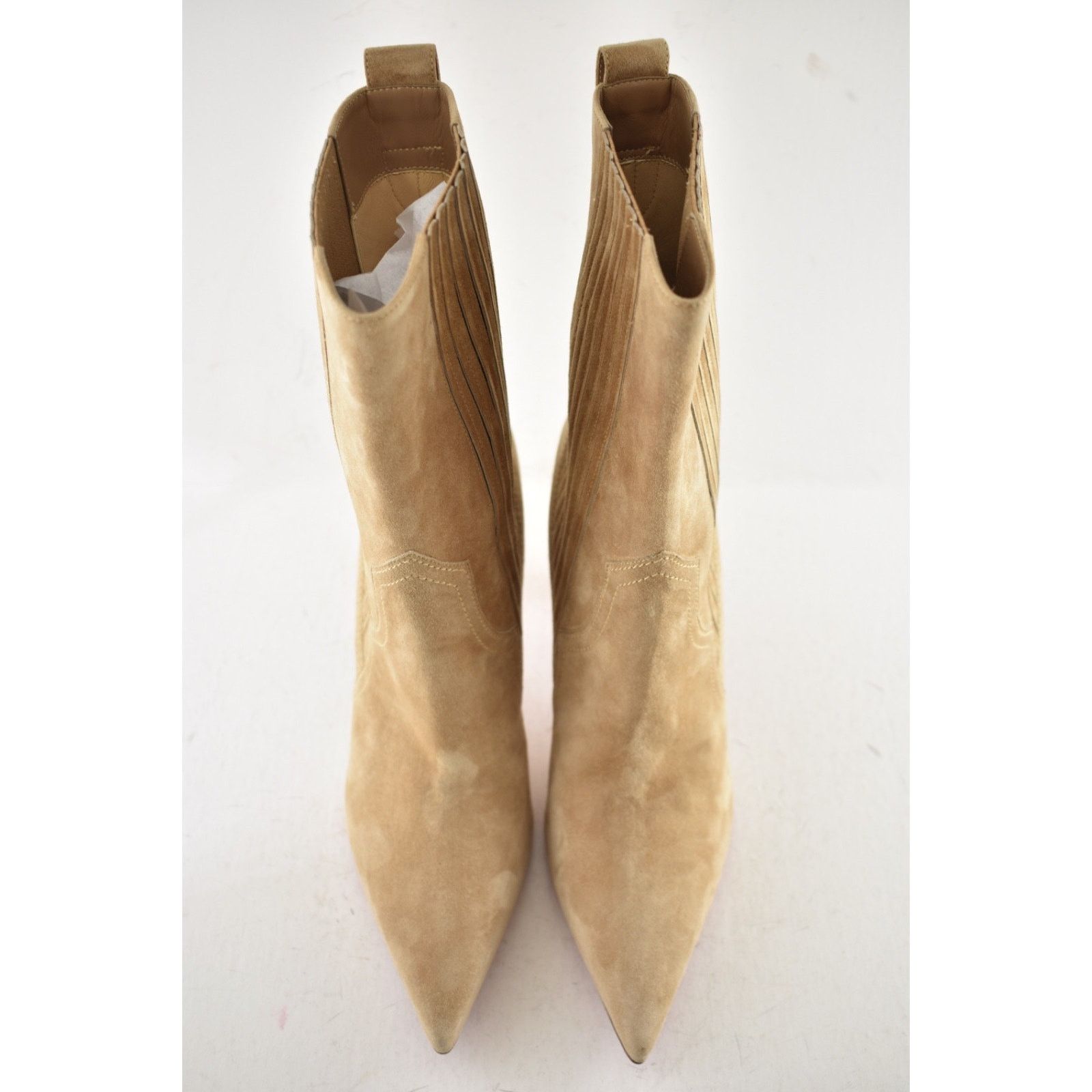 Christian Louboutin Christian Louboutin Santigag 85 Beige Suede Ankle Boot 39.5 Size US 9.5 / IT 39.5 - 9 Thumbnail