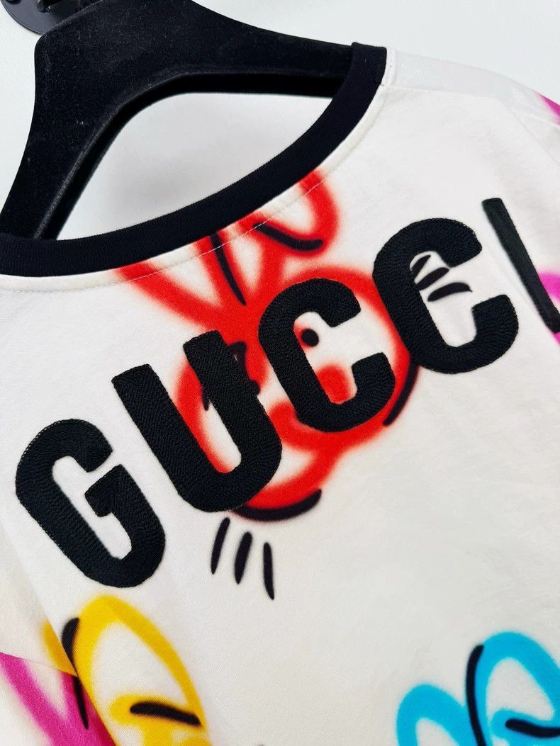 Gucci Gucci Short Sleeve Tshirt with Colorful Bunnies-2505 Size S / US 4 / IT 40 - 4 Thumbnail