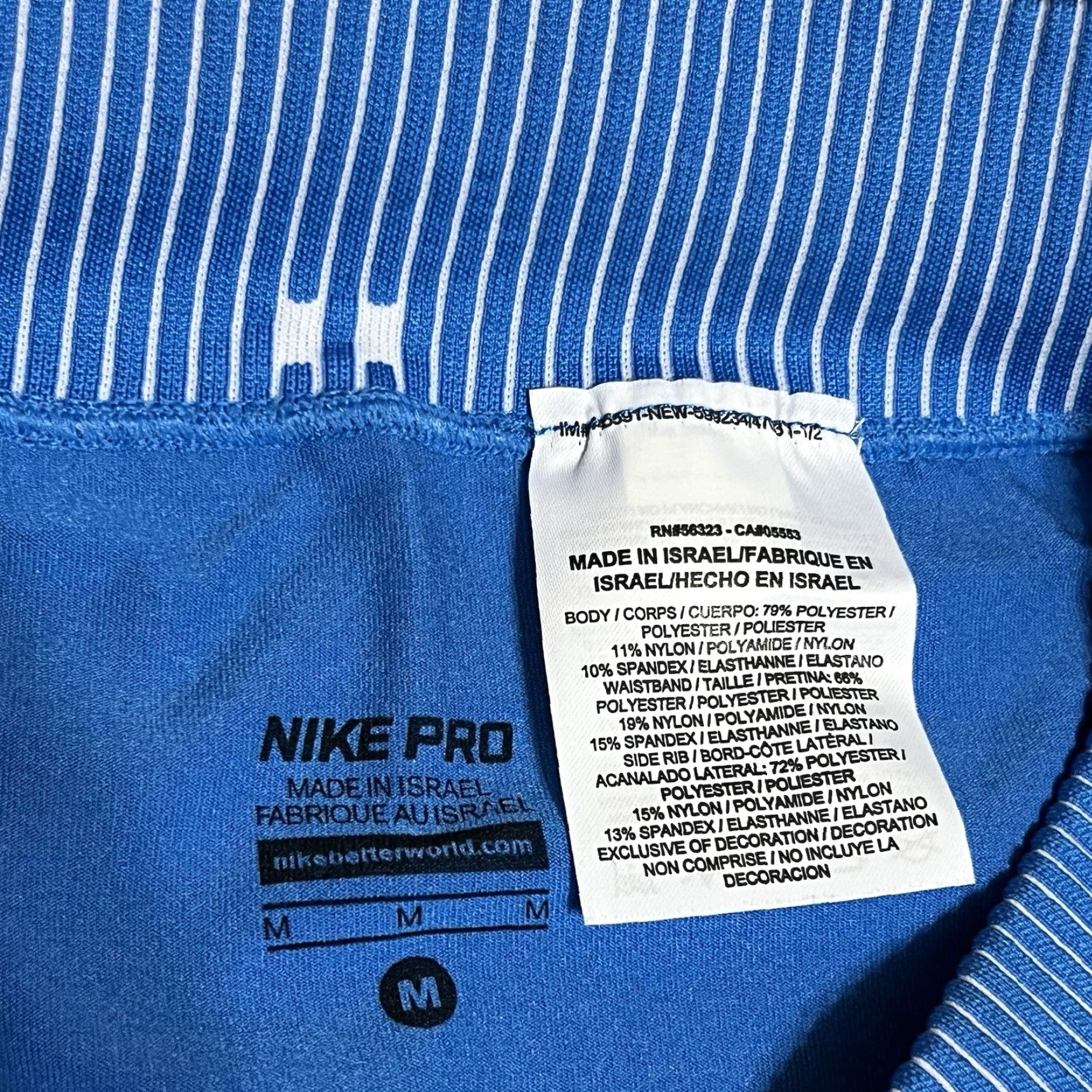 Nike NIKE PRO Hyper COOL 3.0" Compression Shorts Womens Medium Blue Dri Fit NWT Size 32" / US 10 / IT 46 - 6 Thumbnail