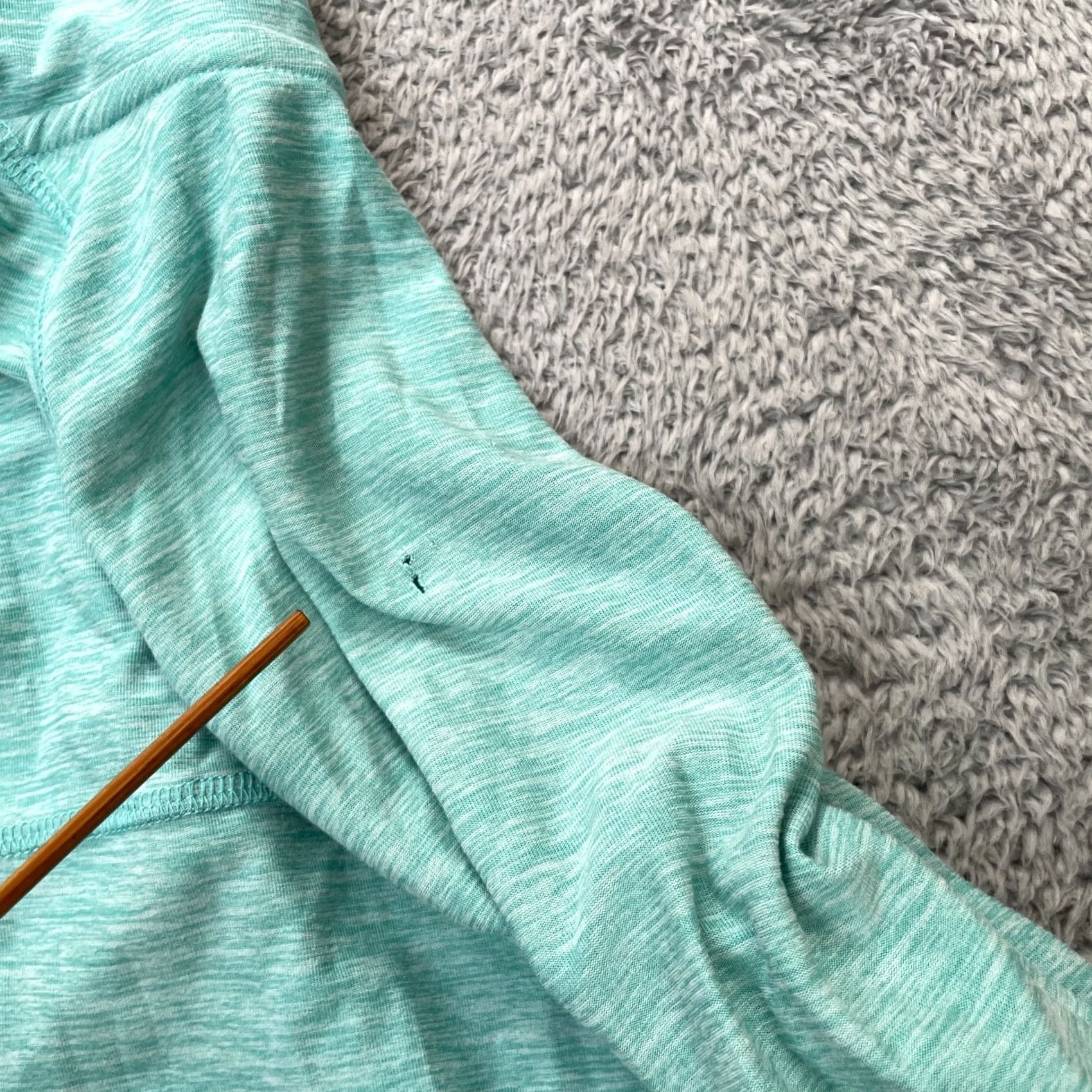 Vintage Title Nine Hoodie Womens XL Blue Space Dye Vital Stretch Full Zip Size XL / US 12-14 / IT 48-50 - 7 Thumbnail