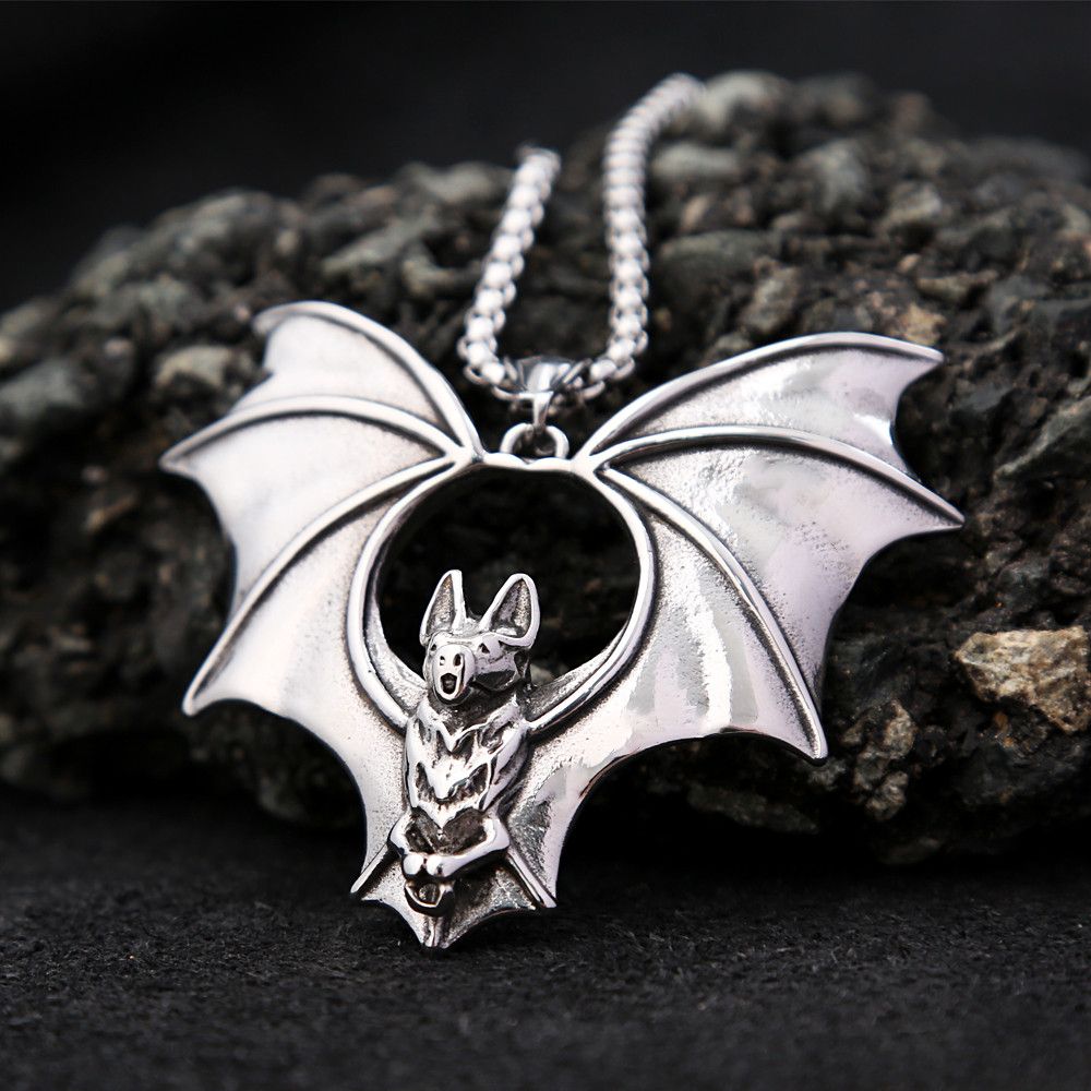 Jewelry Bat Vintage Pendant Necklace Size ONE SIZE - 1 Thumbnail