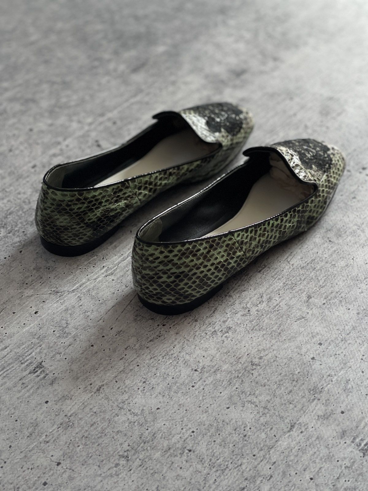 Kenzo Kenzo Green Loafers Size 35 - Snake Skin Effect with Tiger Size US 4 / IT 34 - 10 Thumbnail