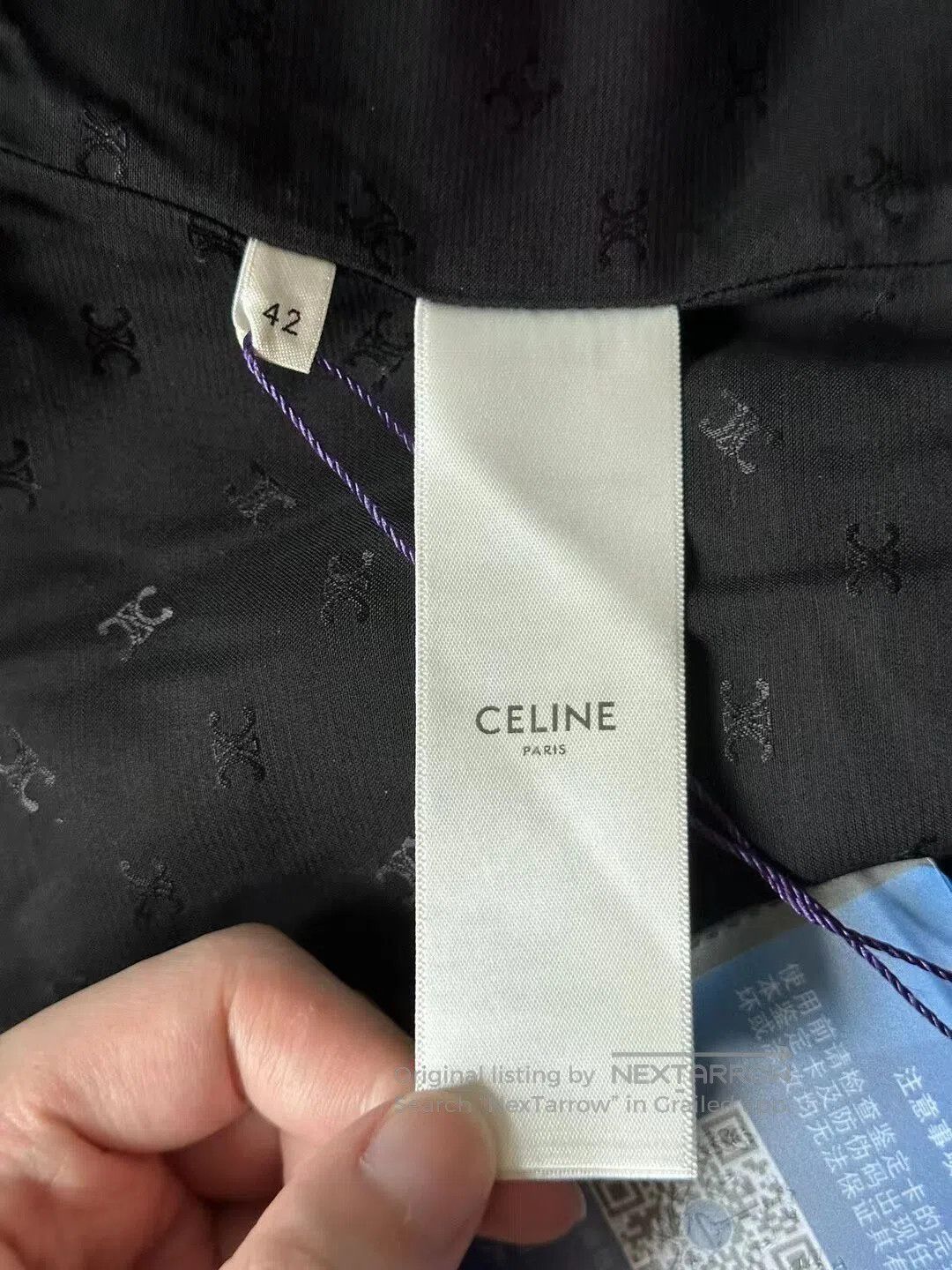 Celine CELINE Tweed Woven Chanel-Style Jacket| Size M / US 6-8 / IT 42-44 - 4 Thumbnail