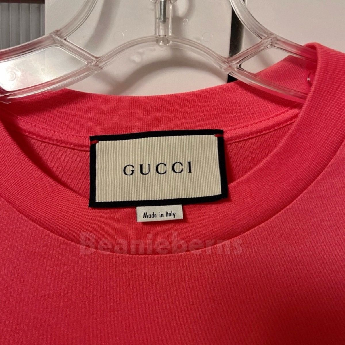 Gucci NWT Gucci T-Shirt Embroidered Tennis Cotton Jersey Tee Rose Size S / US 4 / IT 40 - 3 Thumbnail