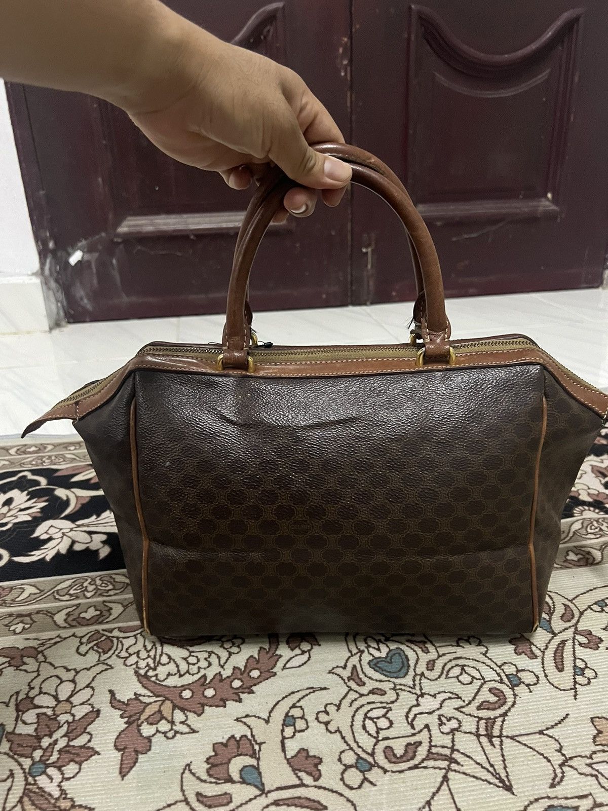 Celine × Vintage Vintage Celine Monogram Paris Handbag Size ONE SIZE - 7 Thumbnail