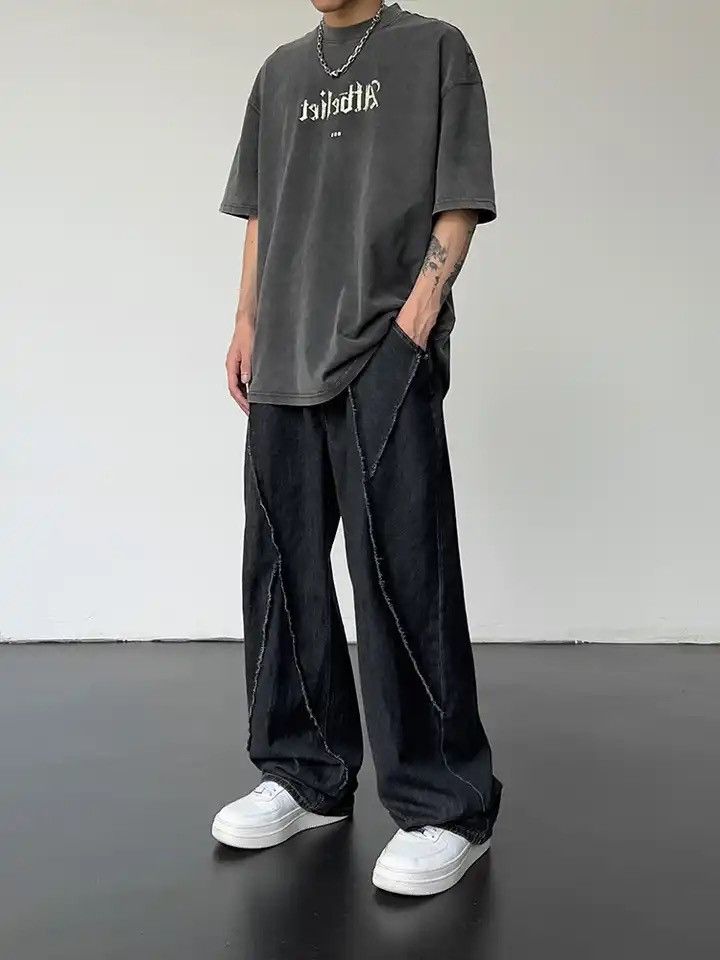 Japanese Brand × Vintage Hip Hop Distressed Jeans Pants Men Ripped Patchwork Denim Size US 30 / EU 46 - 3 Thumbnail