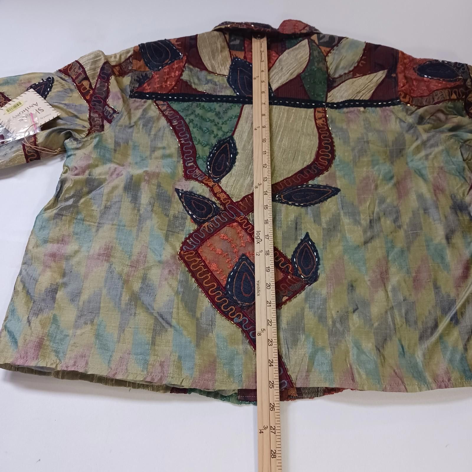 Other Sharon Anthony R7-L5320T Women's Silk Blend Jacket Size 1X Size XL / US 12-14 / IT 48-50 - 8 Thumbnail