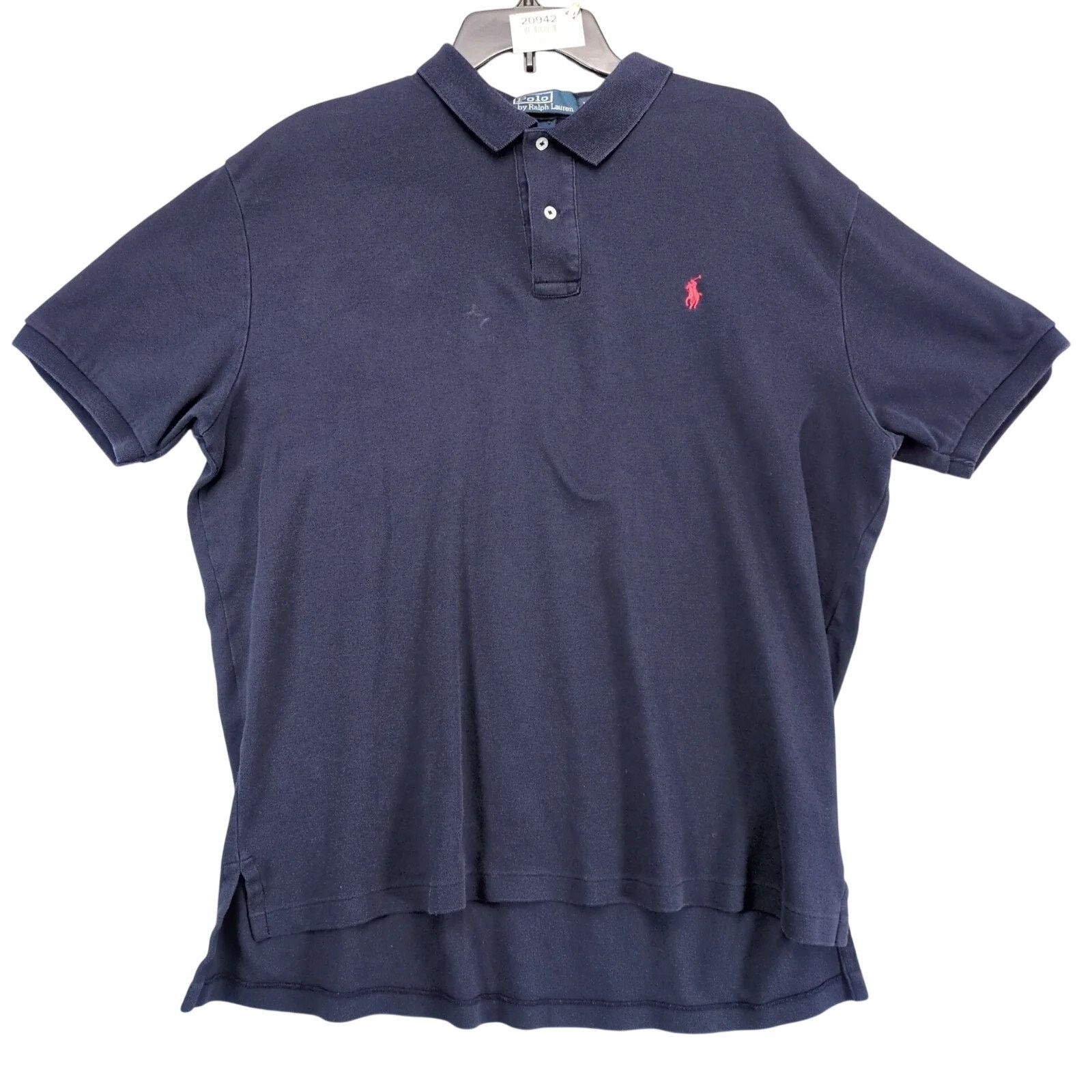 Polo Ralph Lauren Vtg Polo Ralph Lauren Navy Polo Shirt Men's XL Short Sleeve Size US XL / EU 56 / 4 - 1 Thumbnail