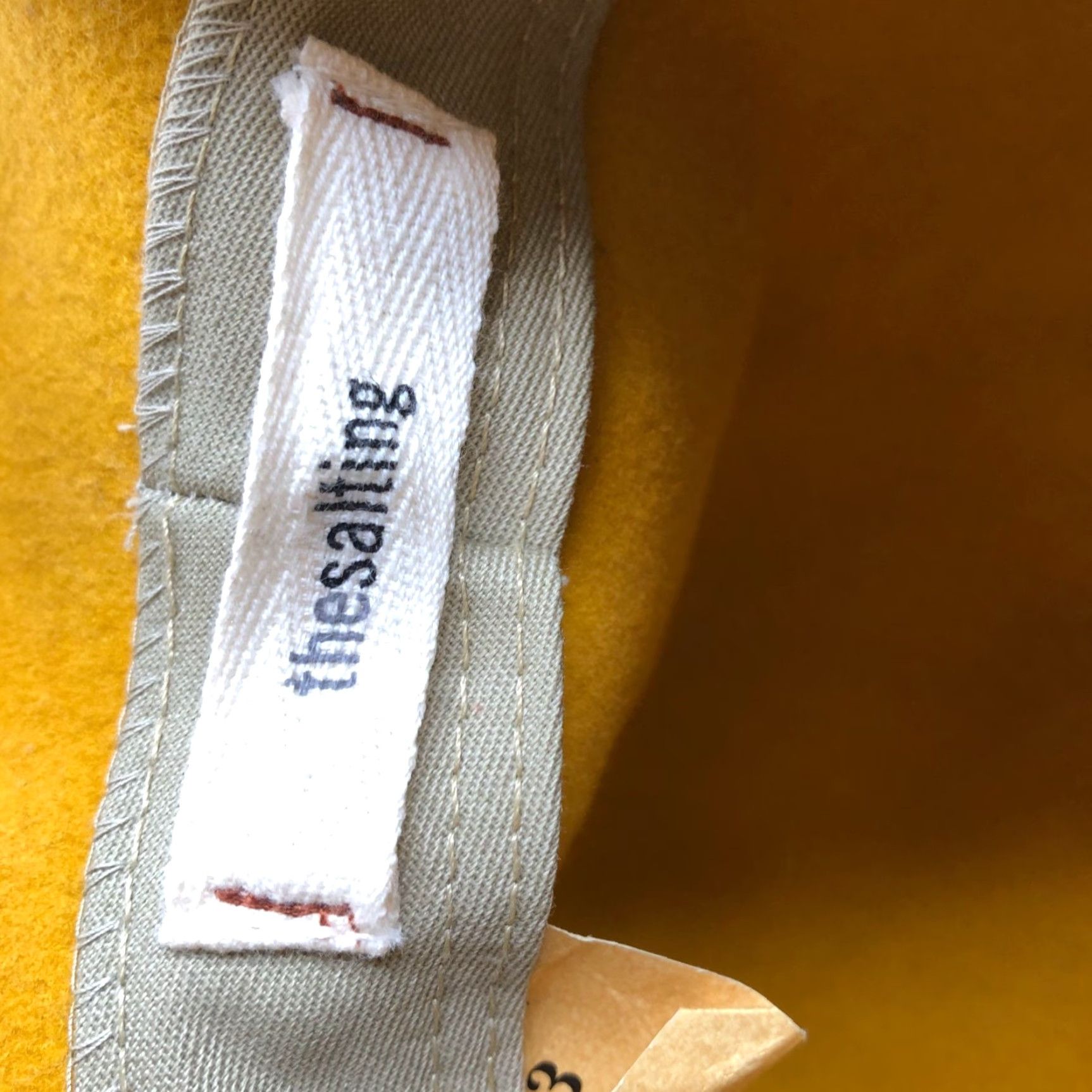 Vintage VINTAGE The Salting Wool Fedora Hat Womens 3 (22'') Mustard Yellow Paper Braid Fedora Wool Hat Womens One Size Yellow Bohemian 90s Mens Womens Size ONE SIZE - 6 Thumbnail