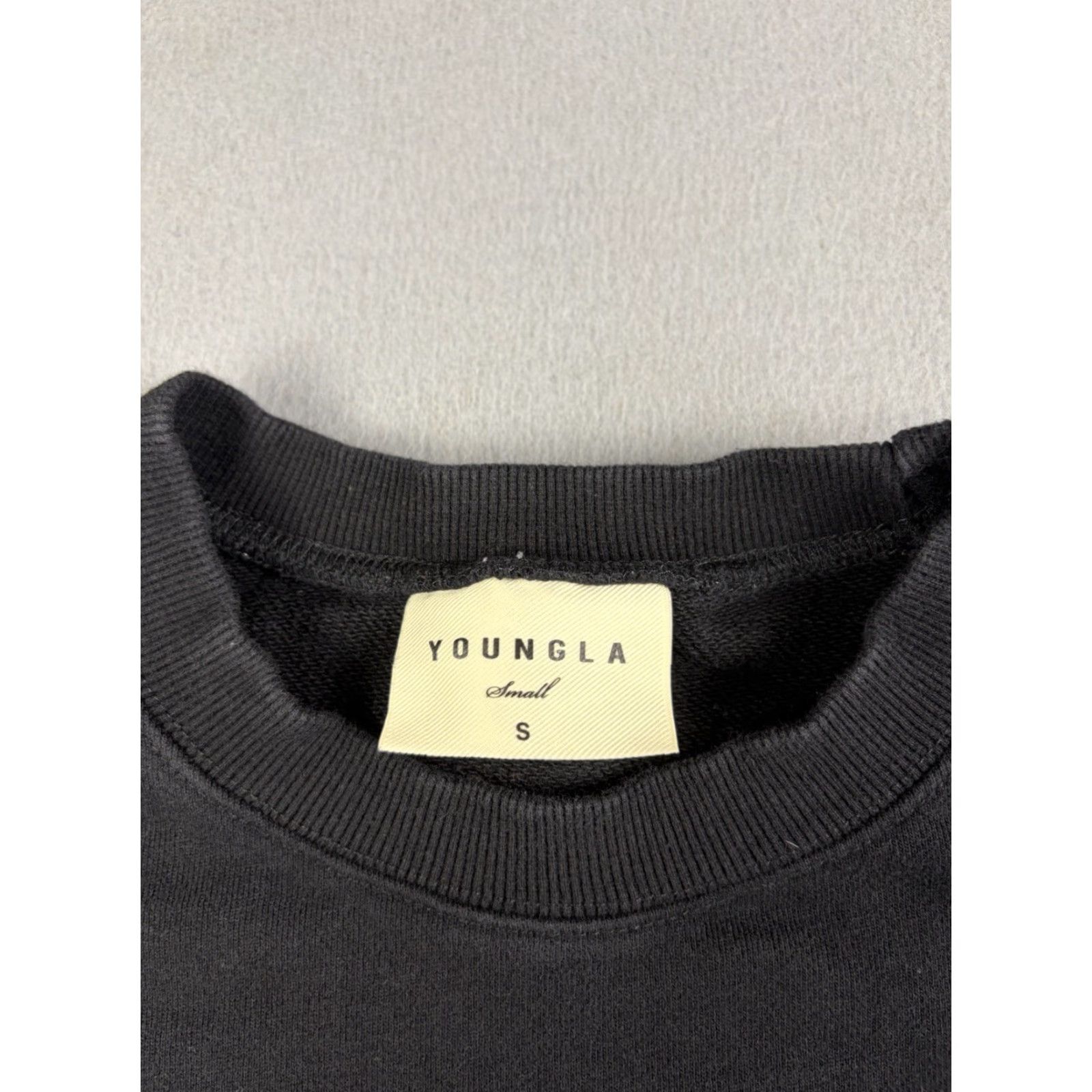 YoungLA Young LA Sweatshirt Mens Size Small Black Oversized Fit Crewneck Gym Workout Size US S / EU 44-46 / 1 - 3 Thumbnail