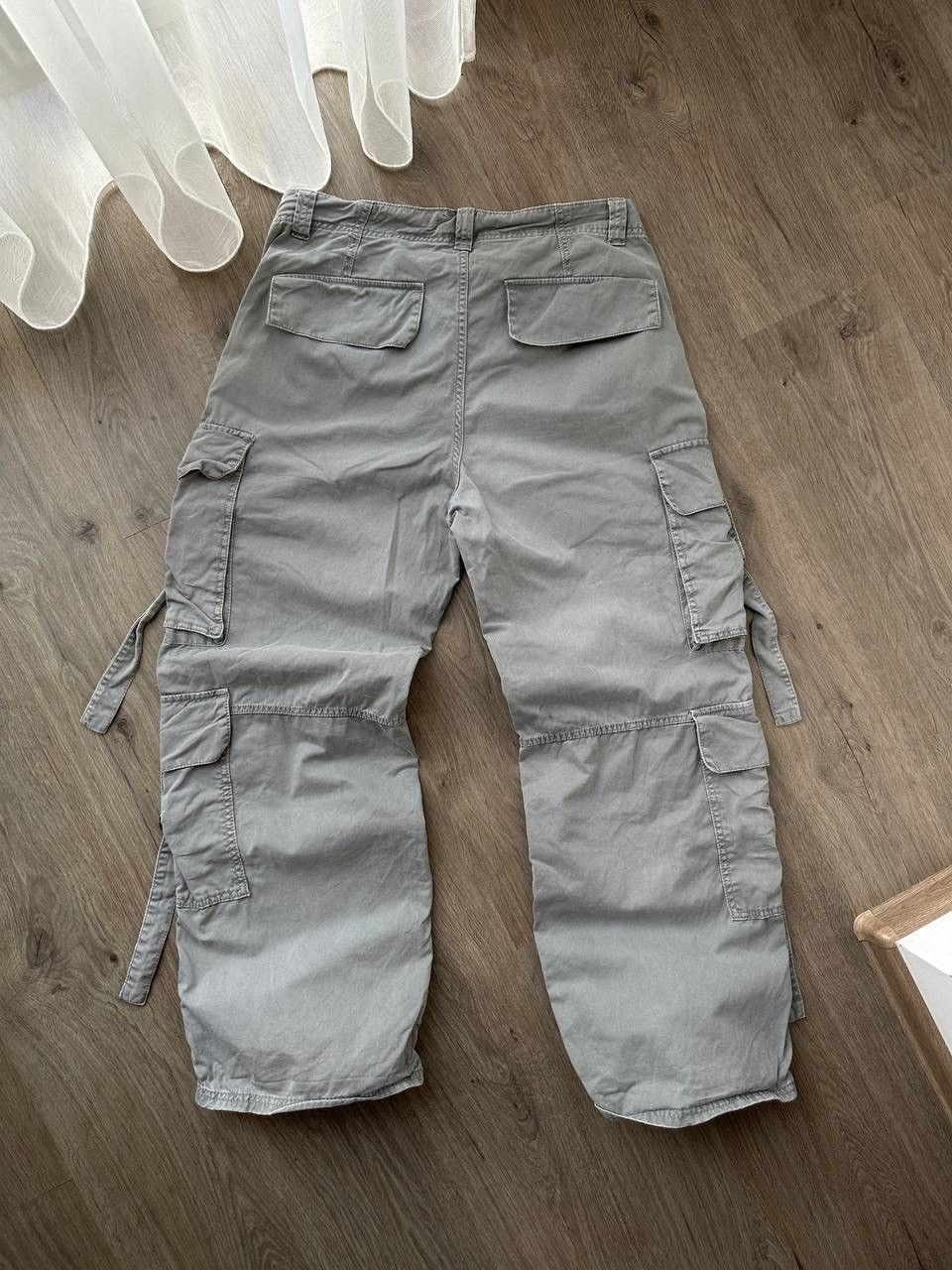 Japanese Brand × Vintage Vintage Japanese Baggy Gray Cargo Pocket Pants Size US 32 / EU 48 - 14 Thumbnail