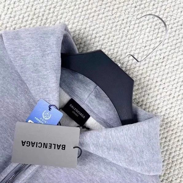 Balenciaga Balenciaga 25 Earth Distressed Mini Logo Zip Hoodie Size US L / EU 52-54 / 3 - 4 Thumbnail