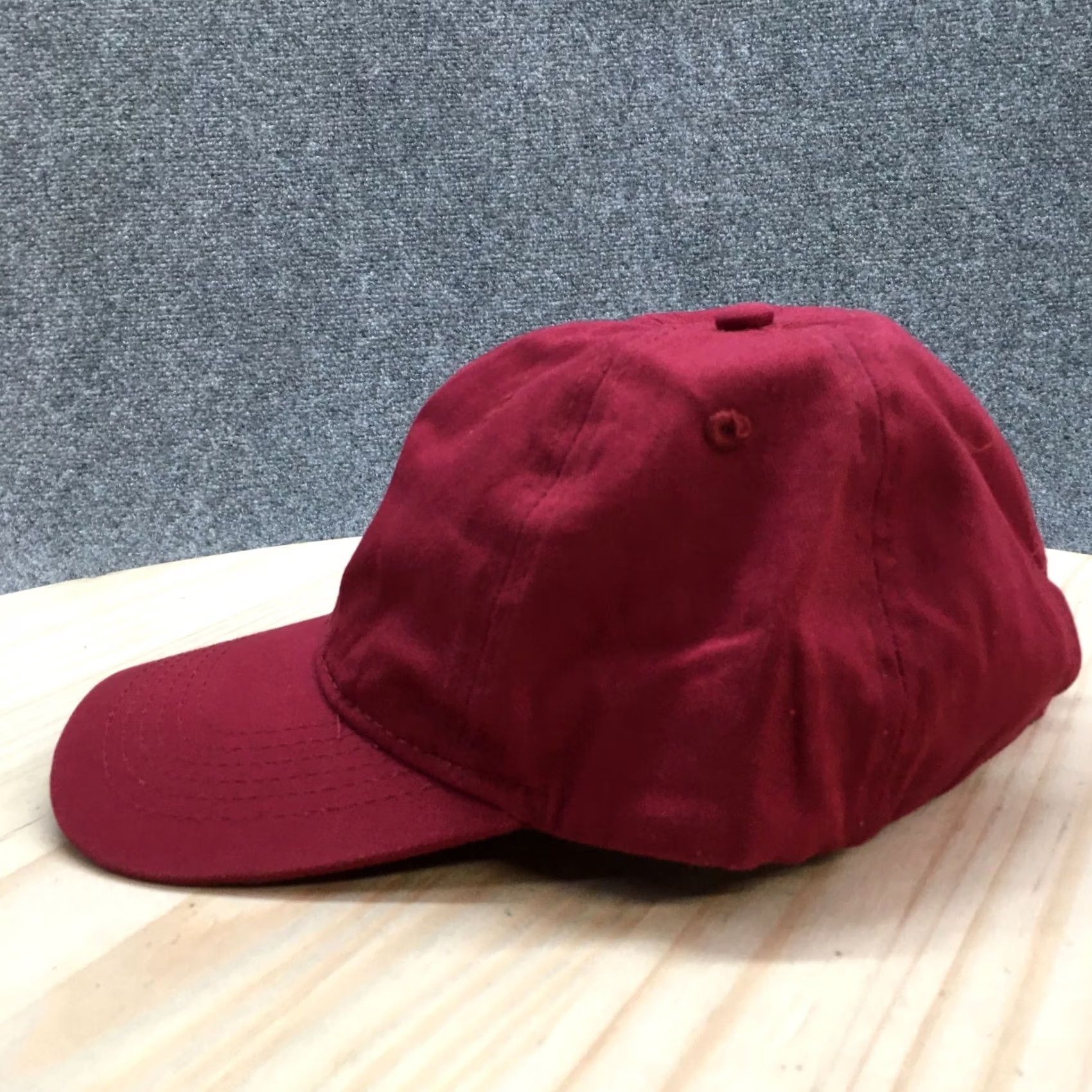 Logo 7 Grizzly Hat Baseball Cap One Size Maroon Embroidered Logo Adjustable Basic Mens Size ONE SIZE - 4 Thumbnail