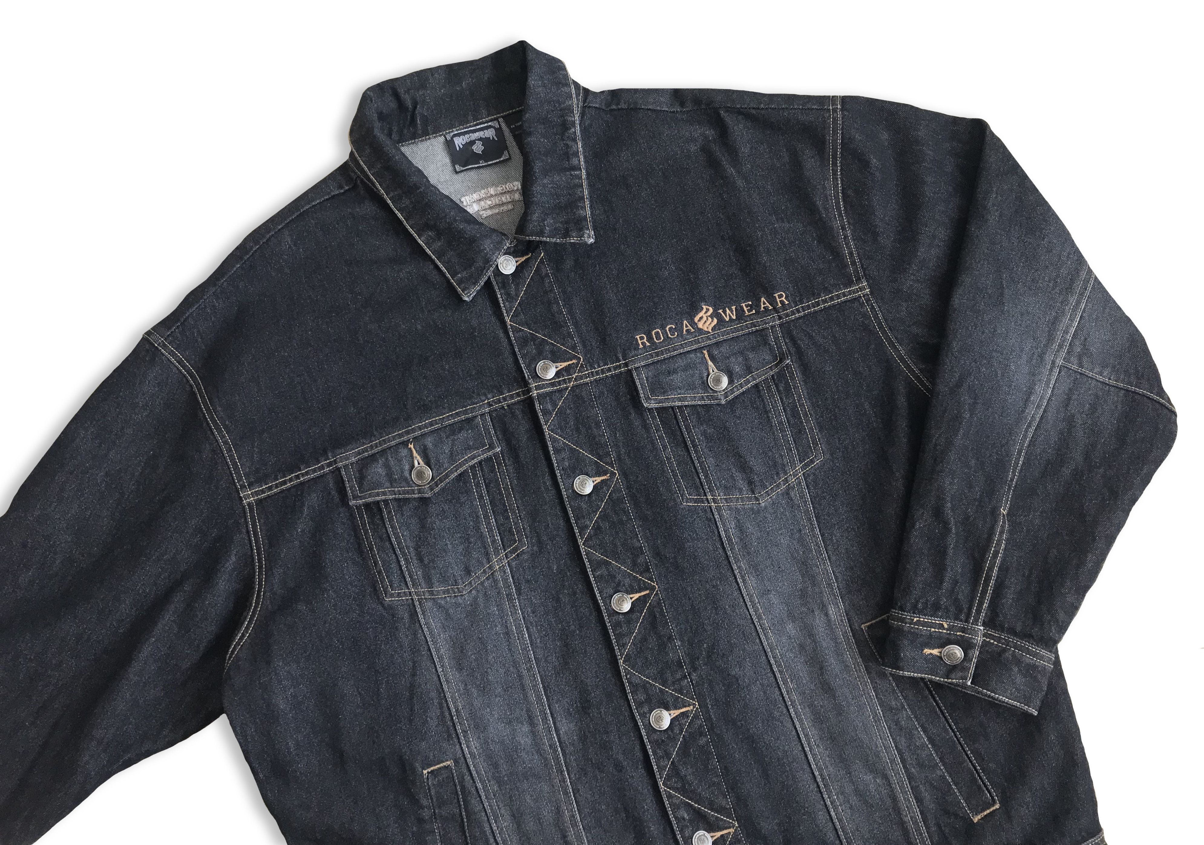 Rocawear Vintage 90s ROCAWEAR Jacket Denim Jeans Jay Z Rap SAMPLE Size US XL / EU 56 / 4 - 9 Thumbnail