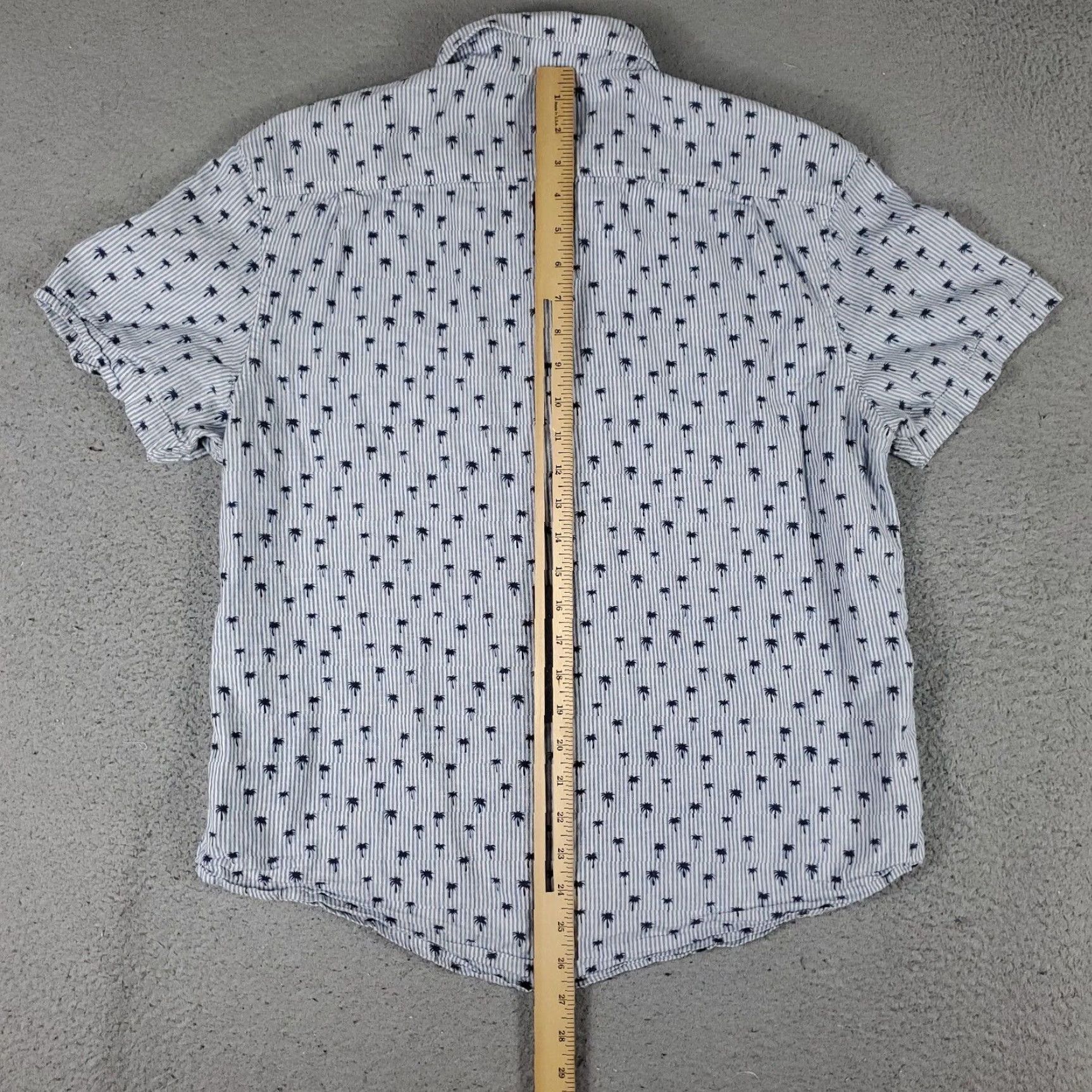 Original Penguin Original Penguin Button-Up Shirt Mens Large Blue Floral Casual Short Sleeve Size US L / EU 52-54 / 3 - 3 Thumbnail
