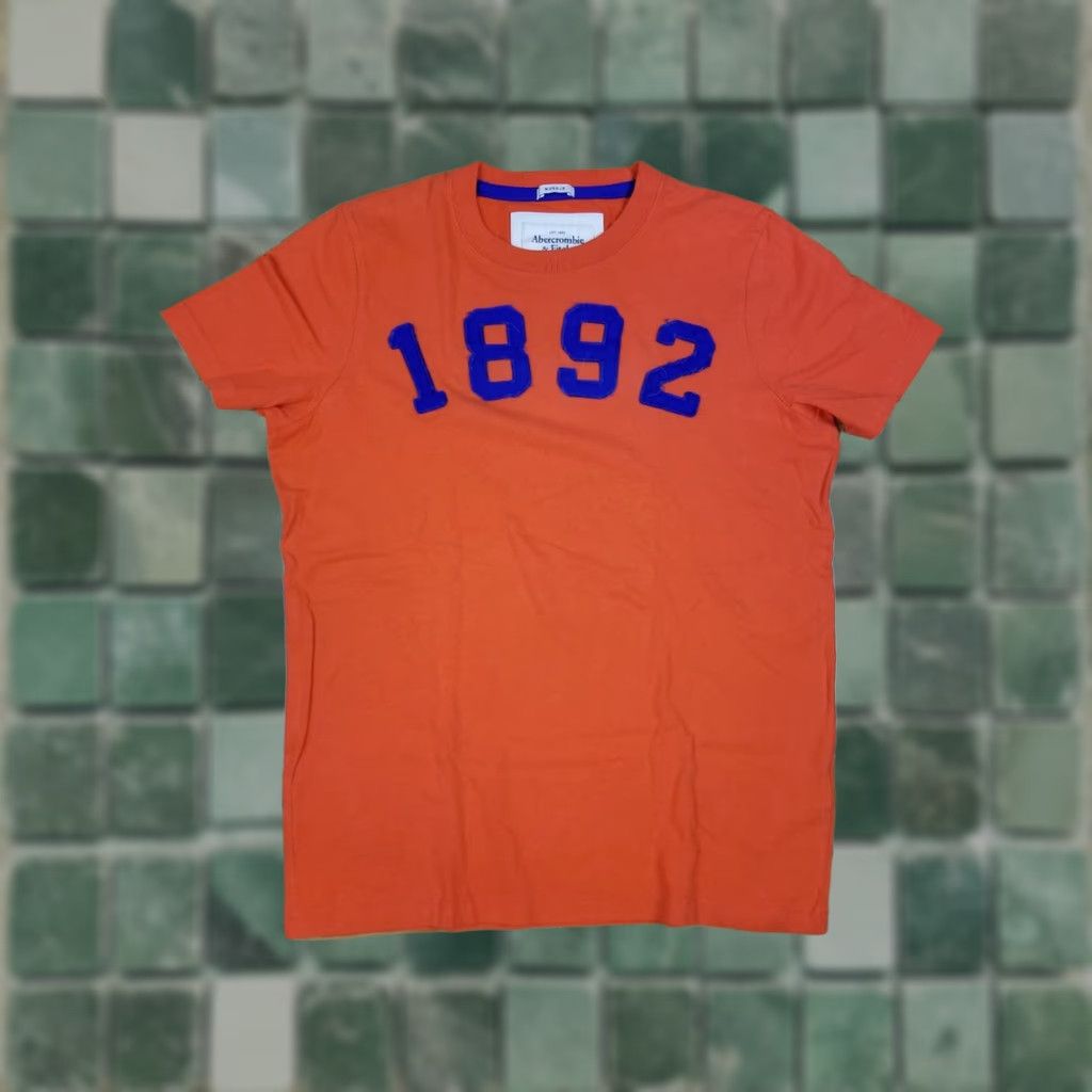 Abercrombie & Fitch Abercrombie & Fitch T-Shirt size L orange Y2K Muscle Short Sleeve Men Size US L / EU 52-54 / 3 - 1 Thumbnail