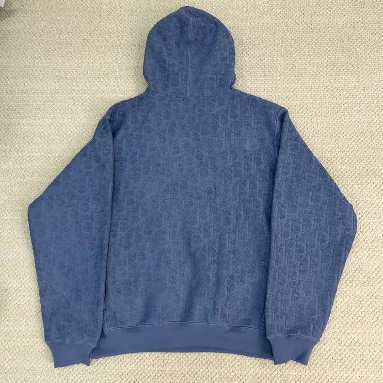 Dior Dior Haze blue towel hoodie sweatshirt Size US XXL / EU 58 / 5 - 3 Thumbnail