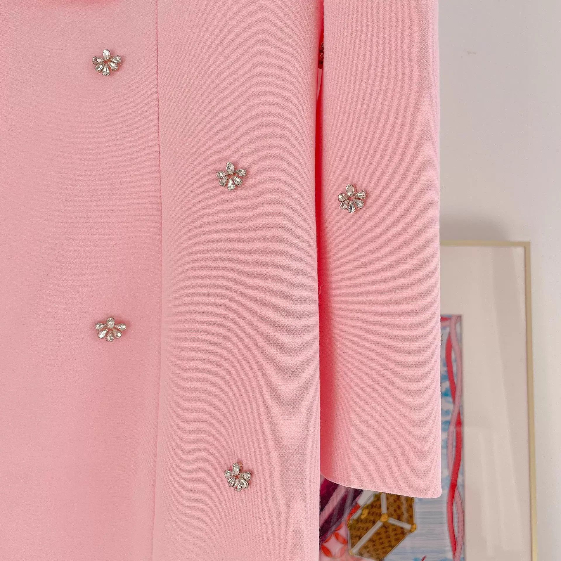HUISHAN ZHANG Huishan Zhang pink crystal long dress F40 Size M / US 6-8 / IT 42-44 - 4 Thumbnail