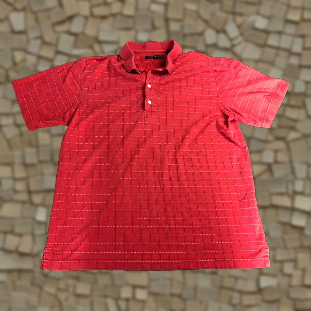 Vintage Greg Norman Shirt Mens Size Medium Red Checkered Polo Short Sleeve Size US M / EU 48-50 / 2 - 1 Thumbnail