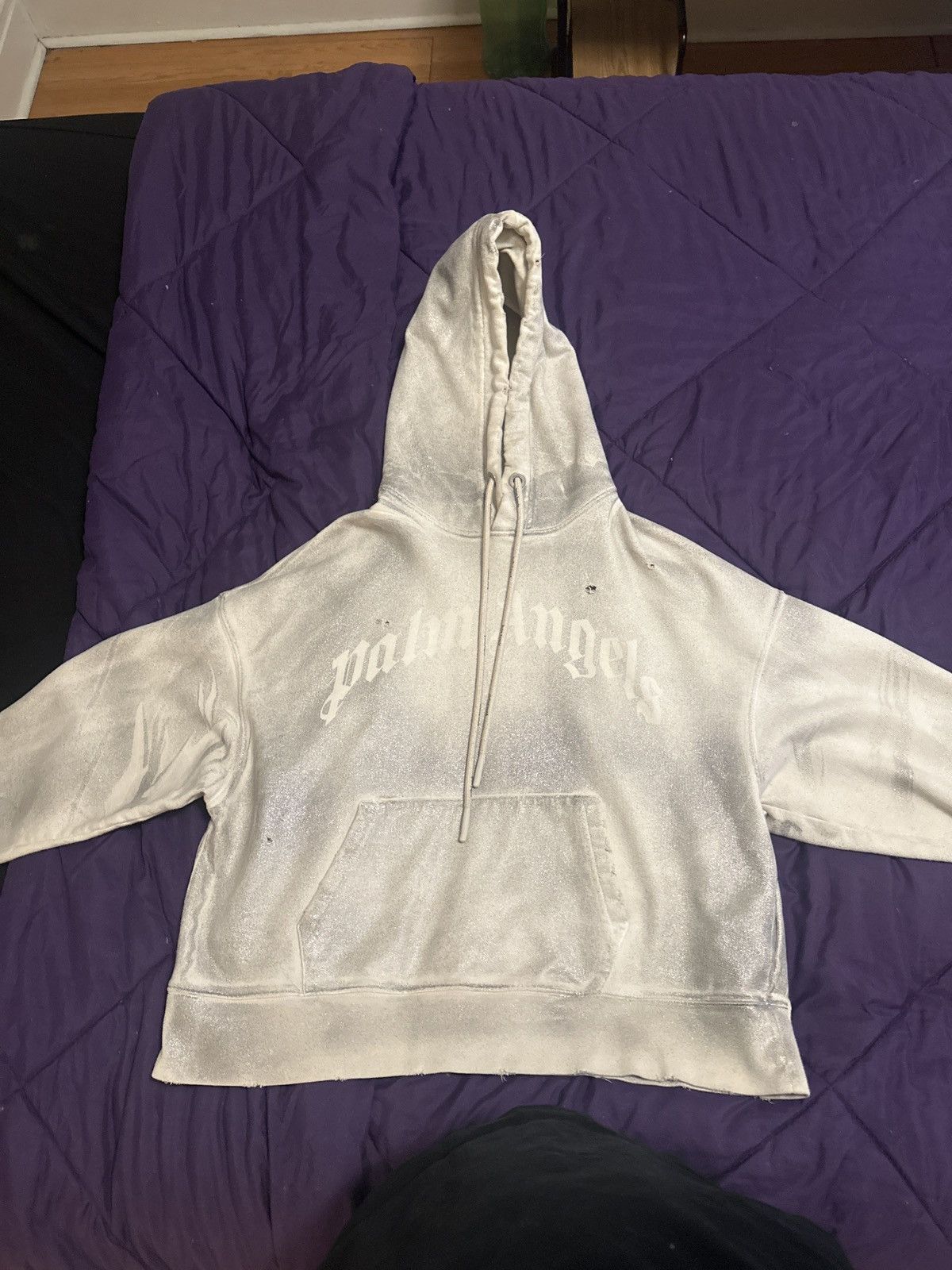 Palm Angels Spary painted silver palm angel hoodie Size US S / EU 44-46 / 1 - 4 Thumbnail