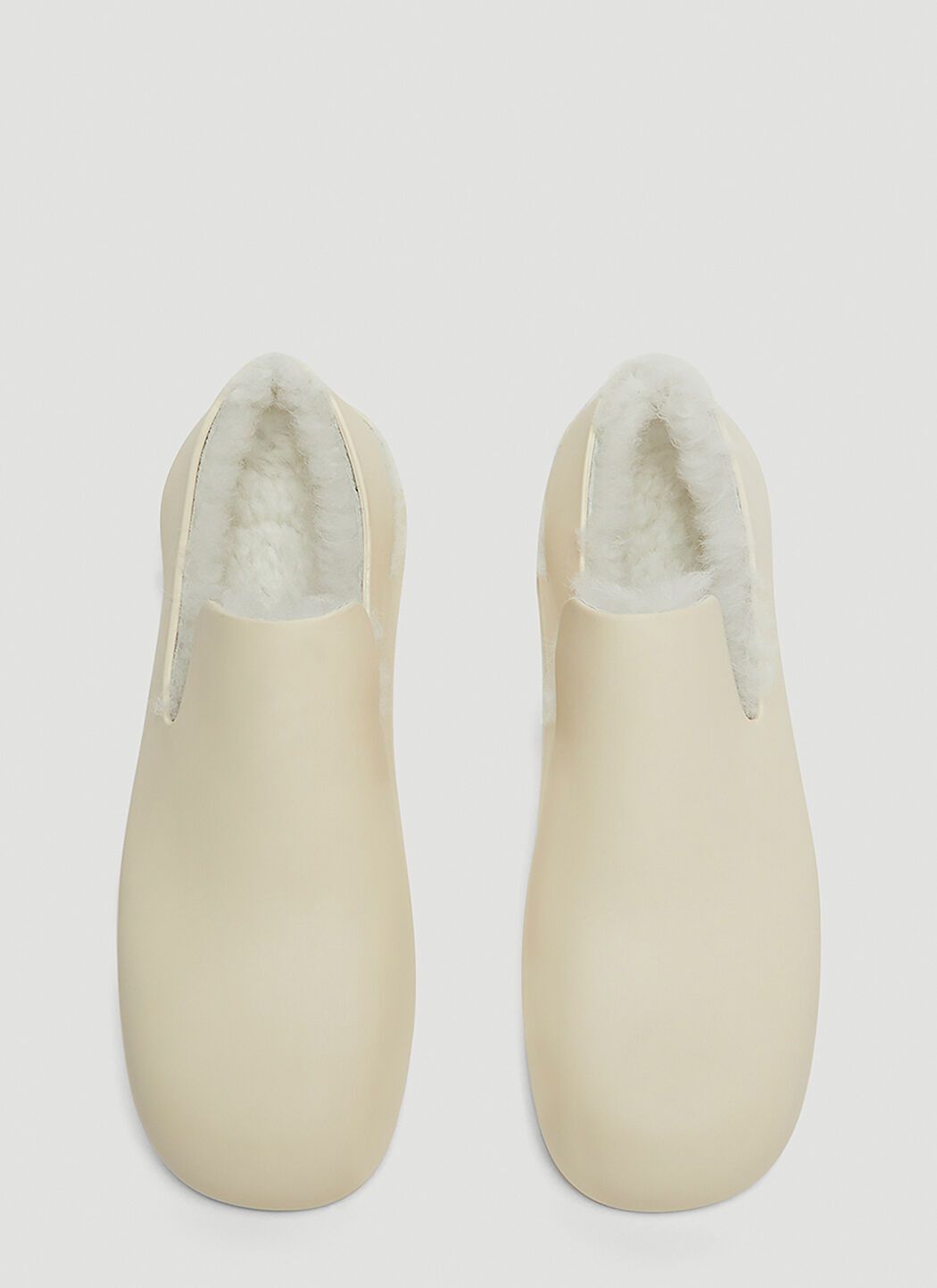 Bottega Veneta o1n1vont1224 Puddle Shearling Mules in White Size US 11 / IT 41 - 2 Thumbnail