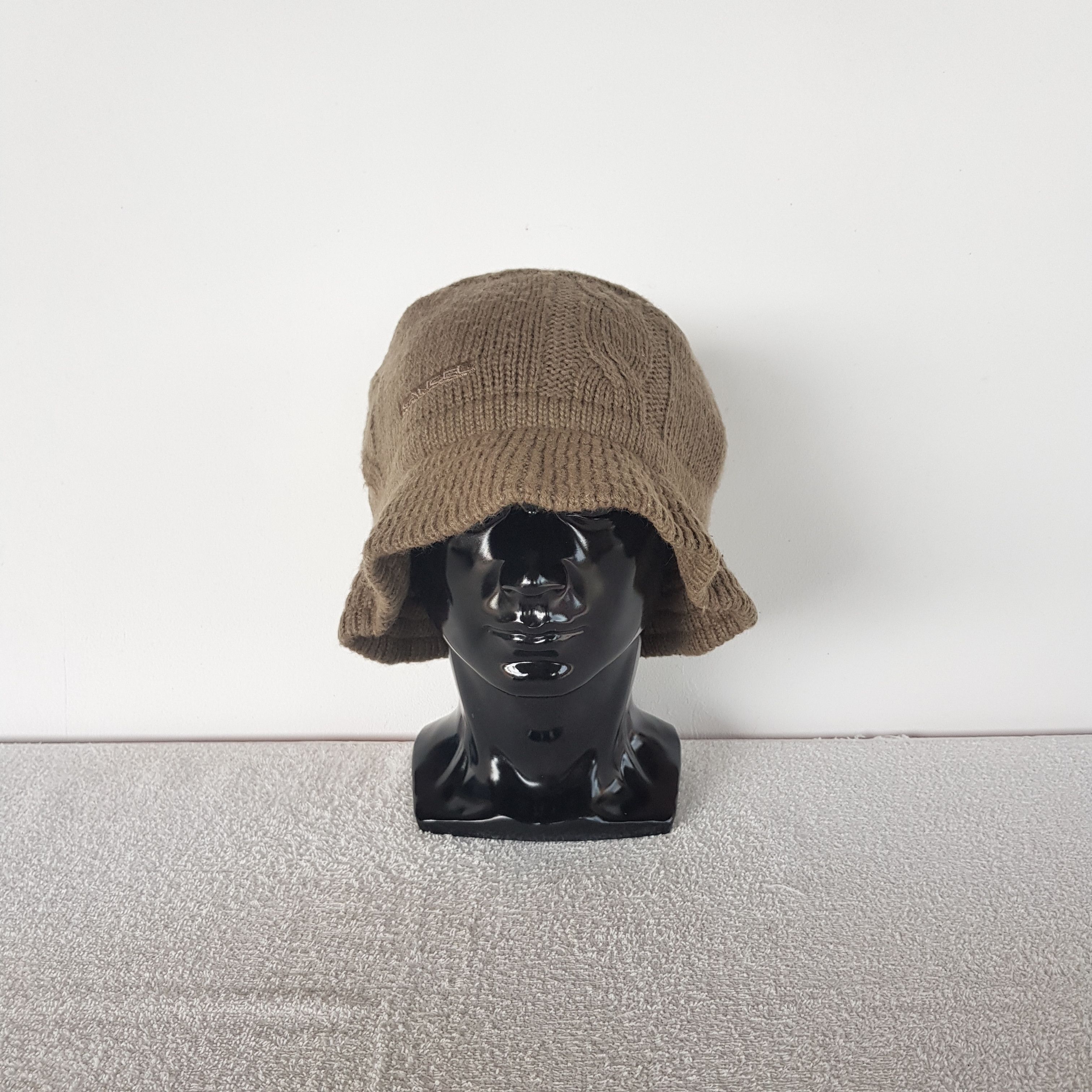 Lancel Vintage 90s Lancel Beanie Cable Knit Aran Isle Snow Caps Hat Size ONE SIZE - 2 Thumbnail
