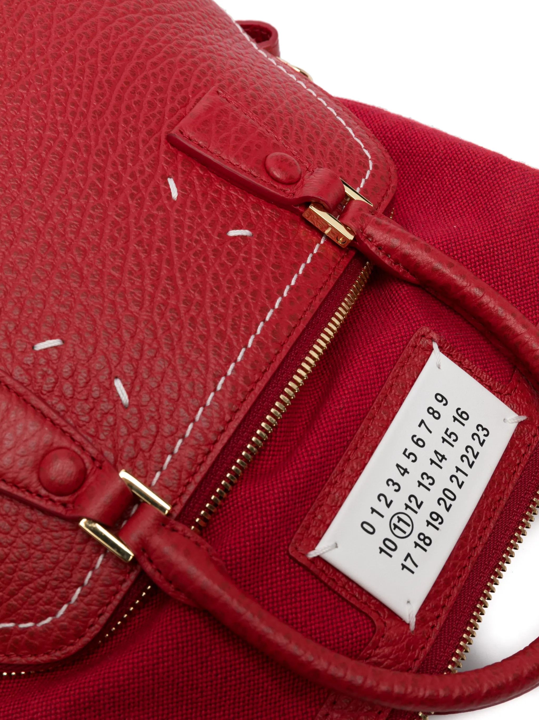 Maison Margiela oc11z0325 Size: OS / Mini Classique Top-Handle Bag in Red Size ONE SIZE - 4 Thumbnail