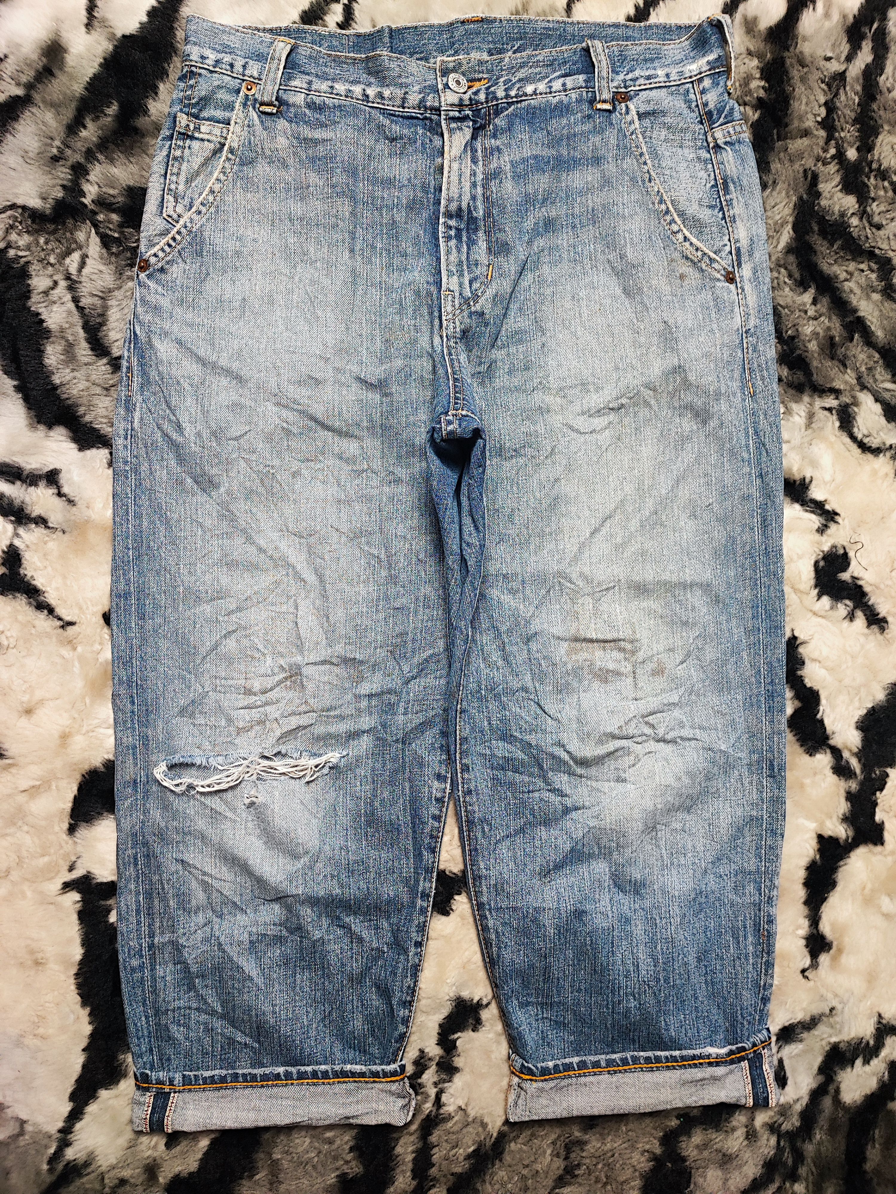 Hysteric Glamour RNA SLANG SELVEDGE DISTRESSED DENIM UNDERCOVER DESIGN Size US 30 / EU 46 - 3 Thumbnail