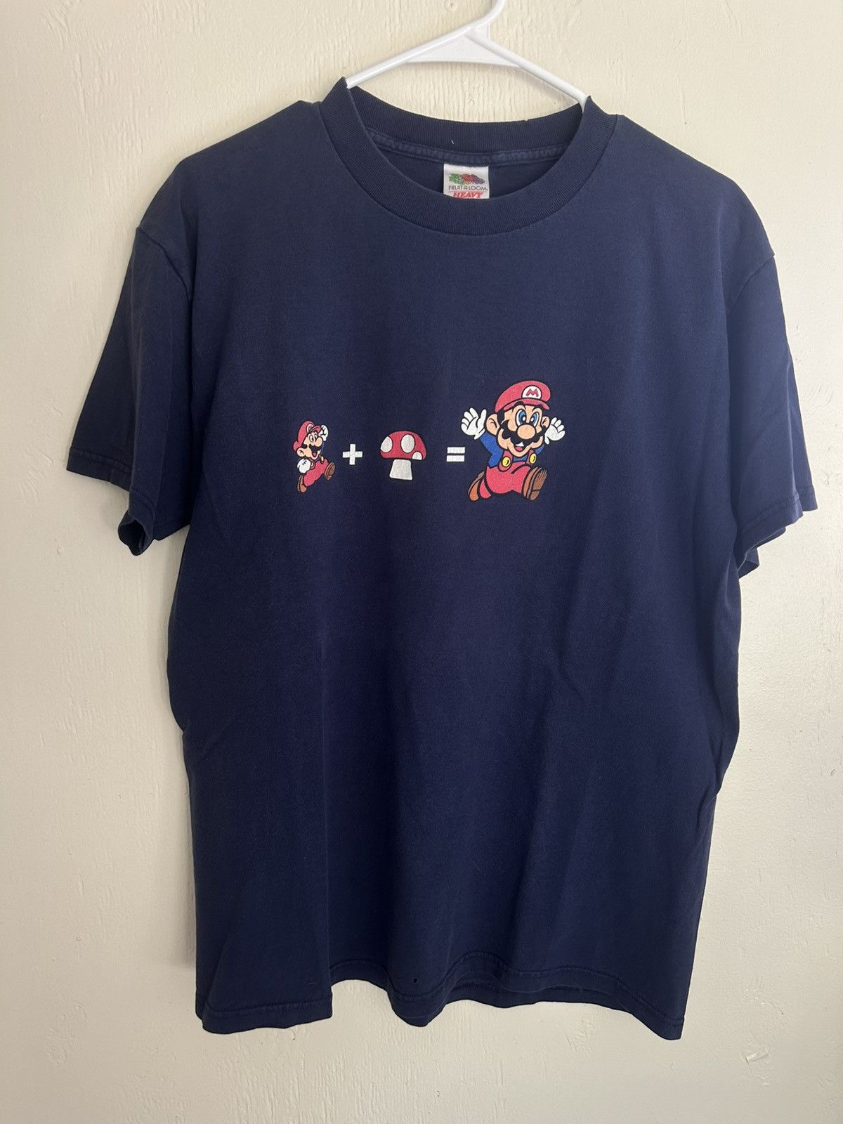 Nintendo Vintage Super Mario + Mushroom Grow T-shirt Size US L / EU 52-54 / 3 - 1 Thumbnail